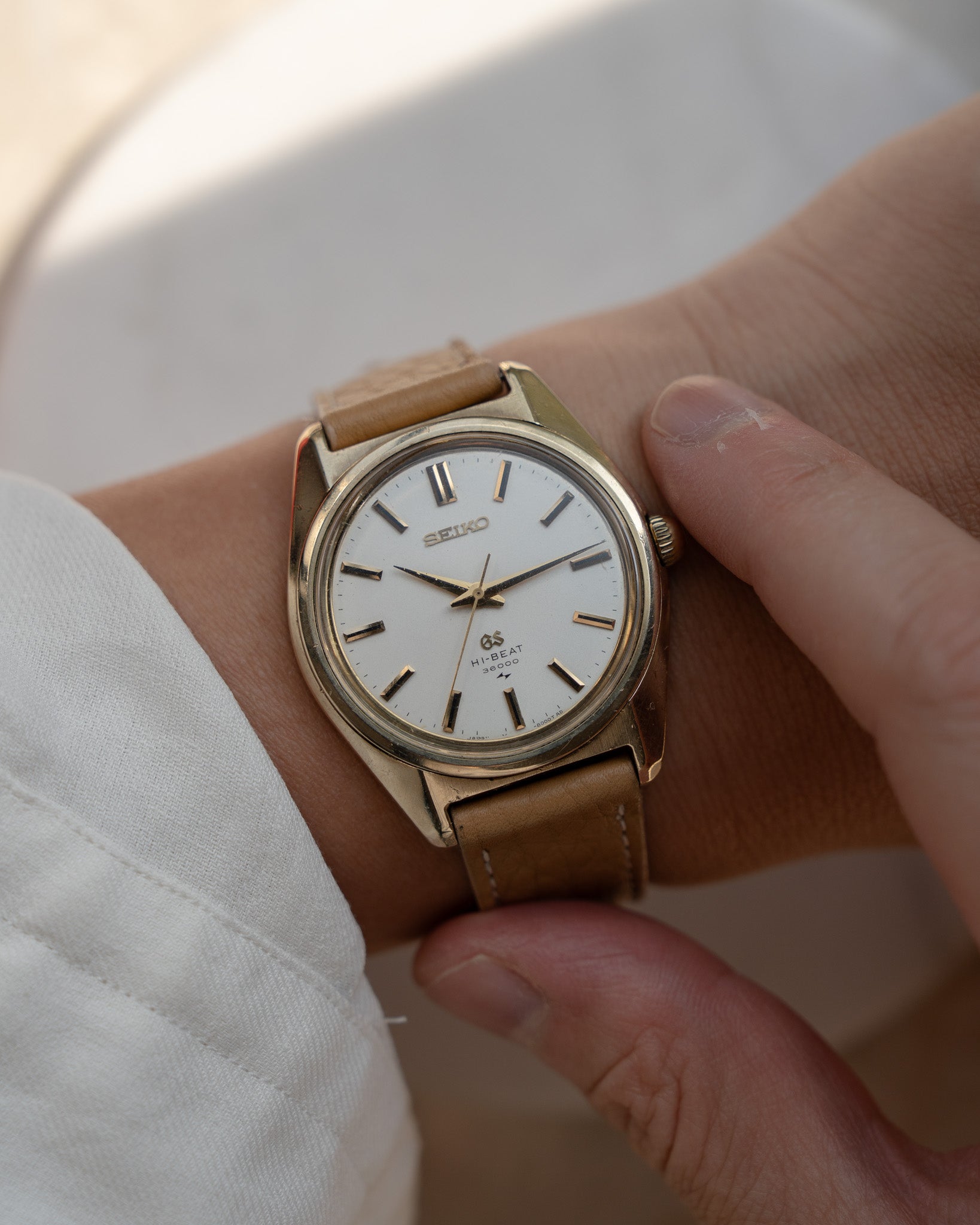 Grand Seiko 4520-8000 hi-beat in cap gold, November 1968