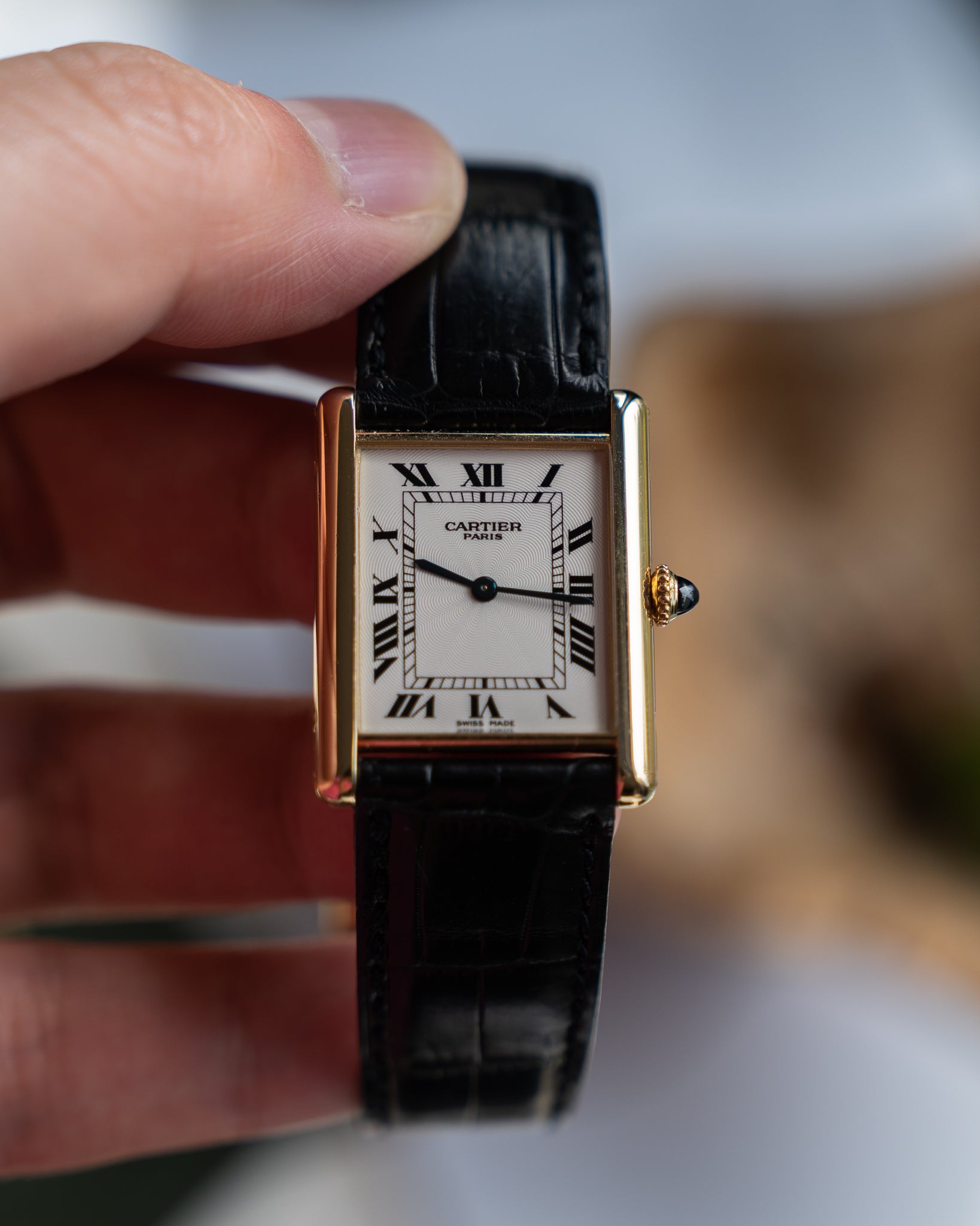 Cartier Tank Louis in YG, CPCP "Collection Prive", full set