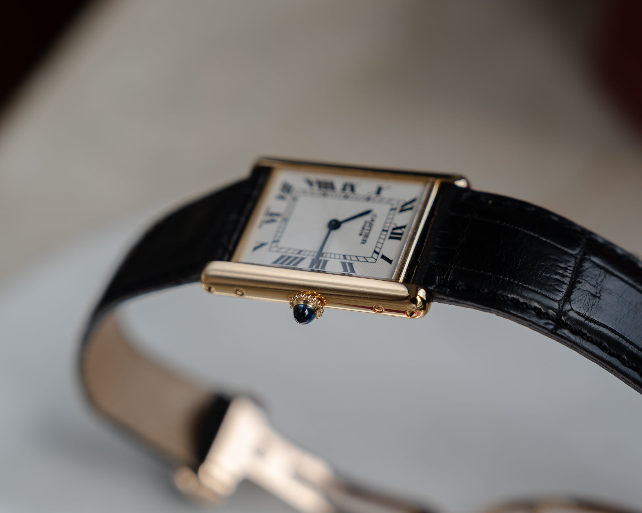 Cartier Tank Louis in YG, CPCP "Collection Prive", full set