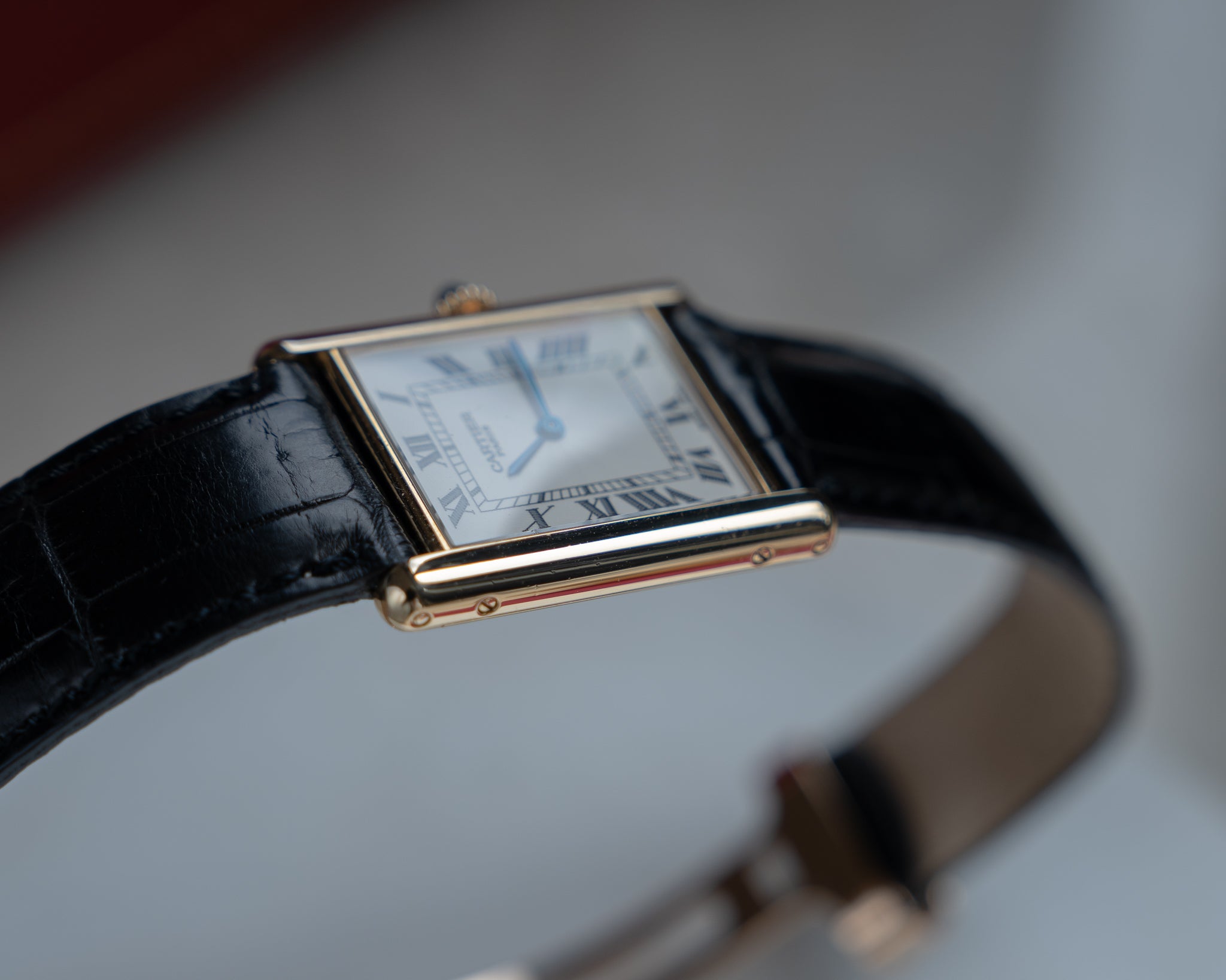 Cartier Tank Louis in YG, CPCP "Collection Prive", full set