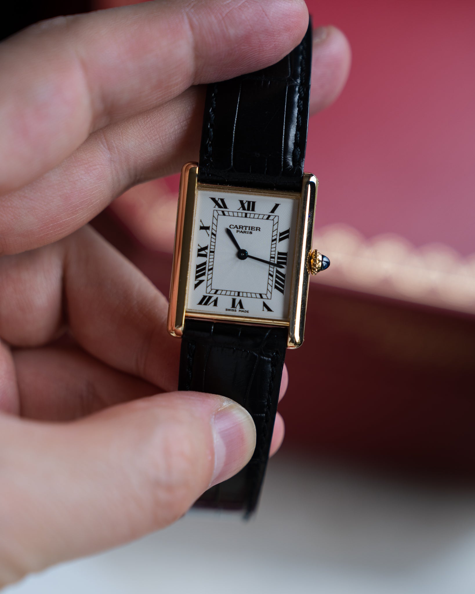 Cartier Tank CPCP Wandering Hours 2918 Collection Prive Cartier