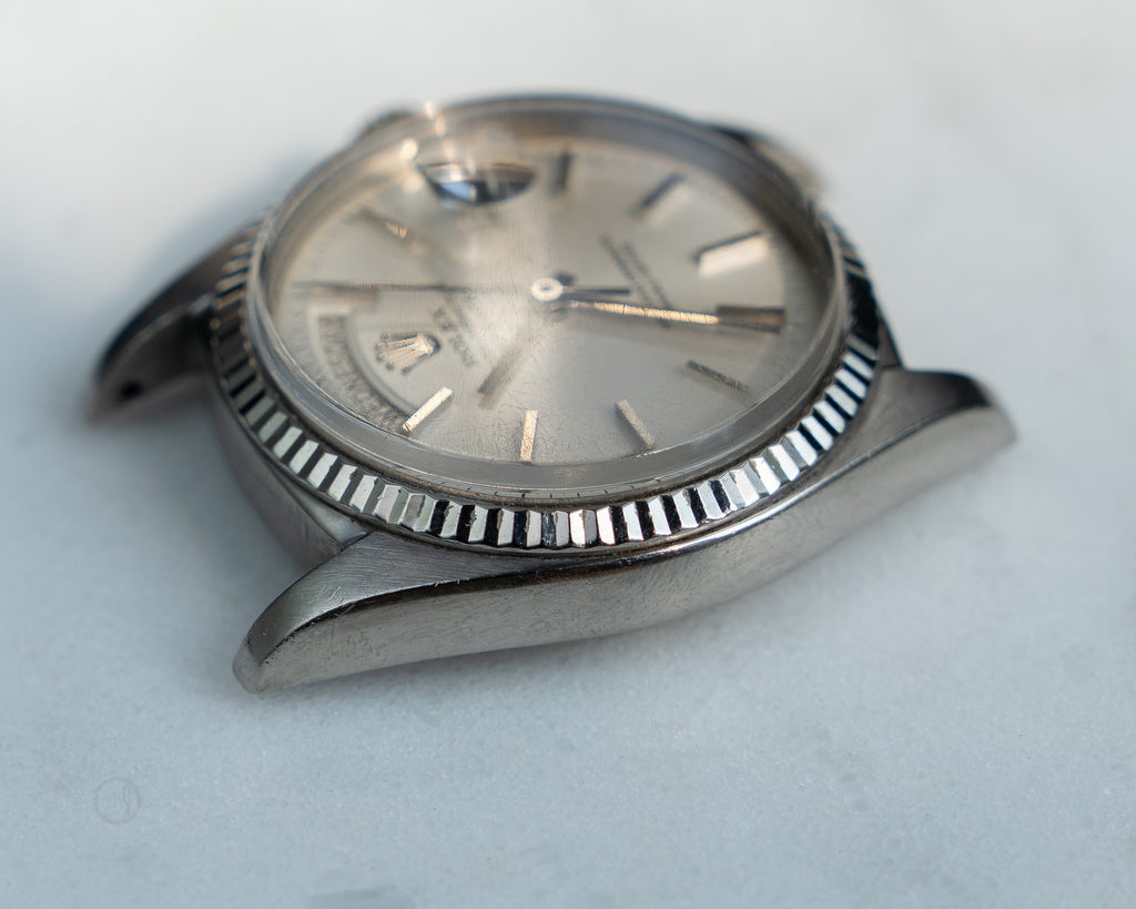 Rolex Day-Date in White Gold ref 1803 non lume Silver Dial from 1974