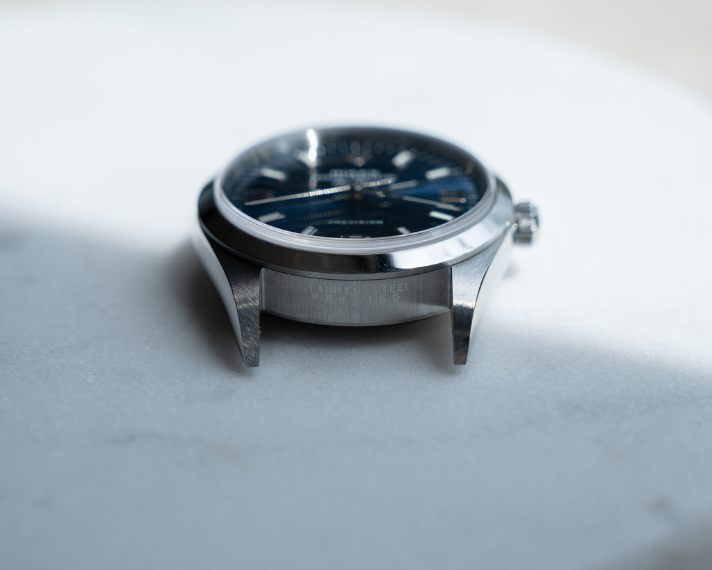 Rolex Air King 14000M Blue Dial from October 2001, full set