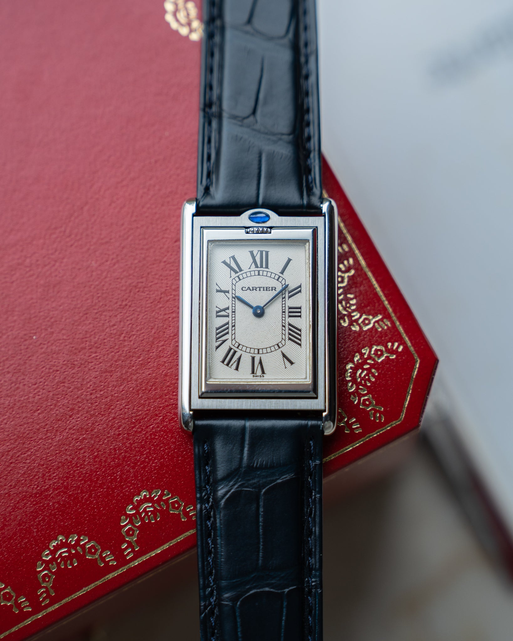 Cartier Tank Basculante ref. 2390 Mechanique Full Set Special Dial