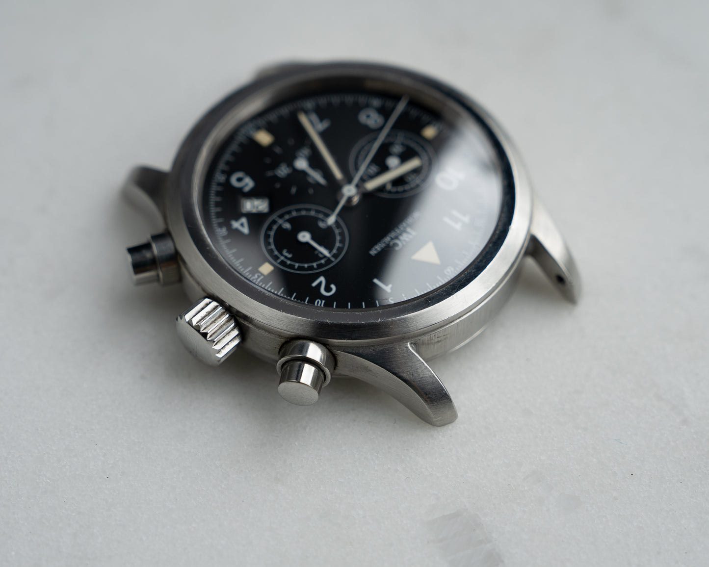 IWC Fliegerchronograph ref. 3741 mecha-quartz with original certificate of guarantee and papers