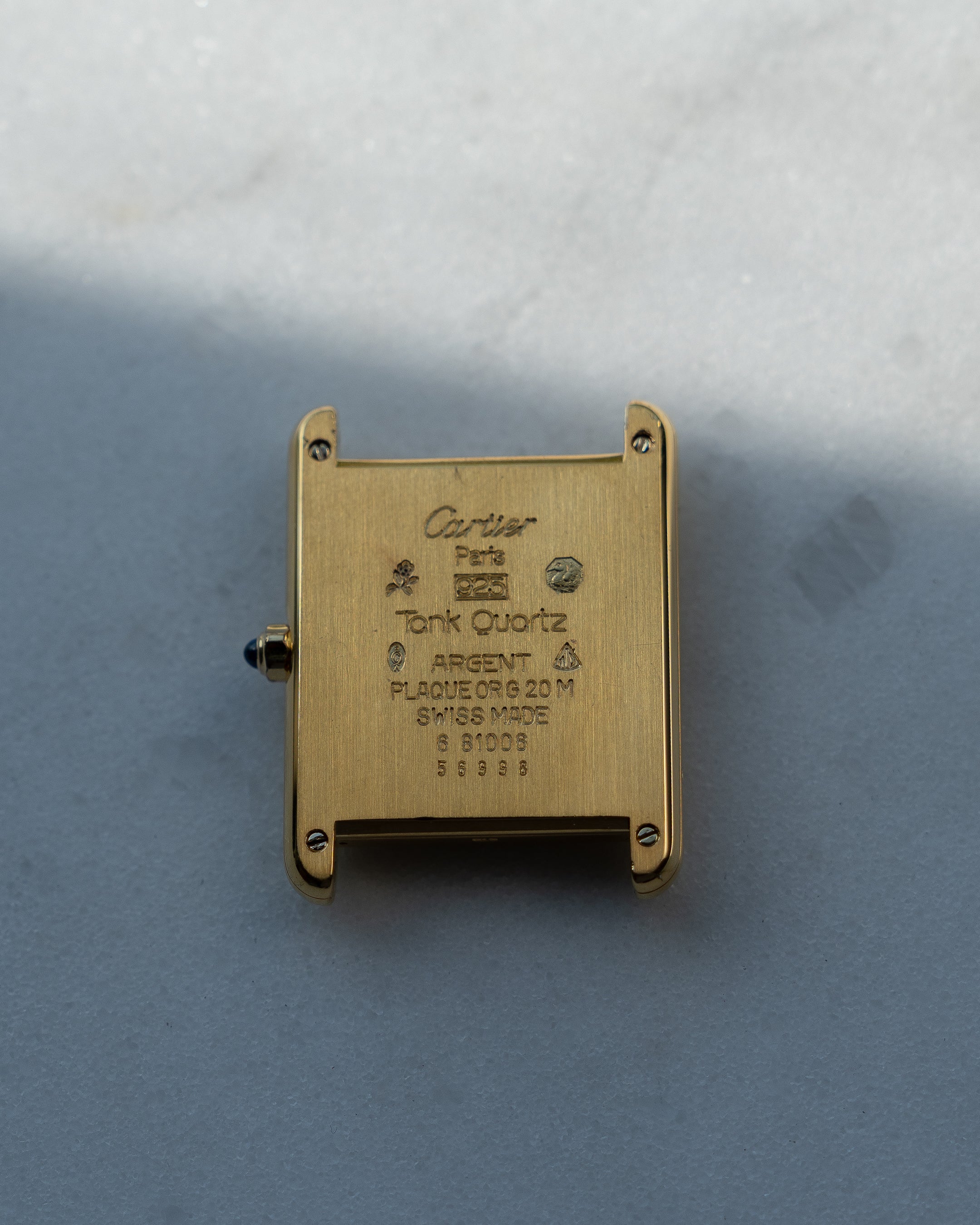 Cartier Must Tank open work numeral dial- ref no.6- LM size