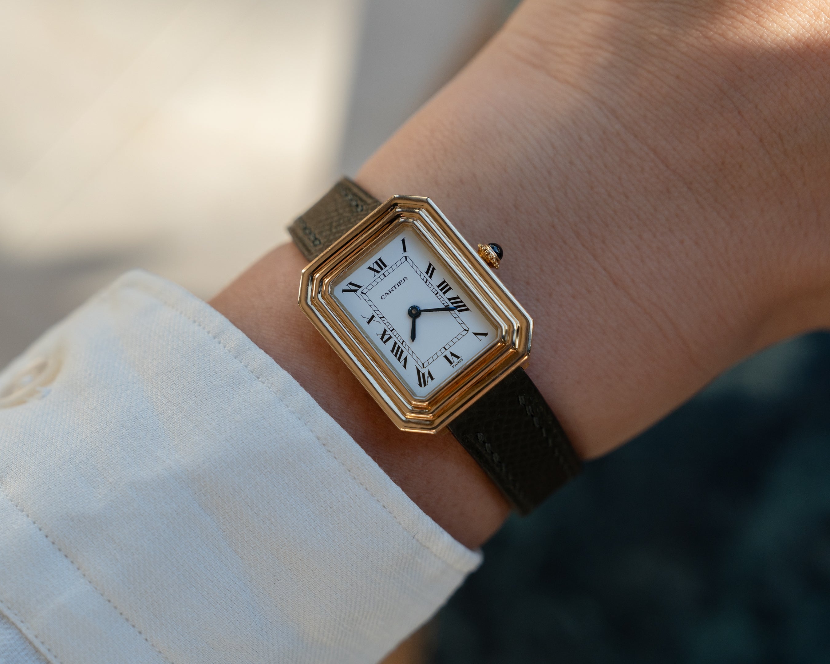 Cartier Cristallor 18k Yellow Gold, later Paris Dial & case, SM size