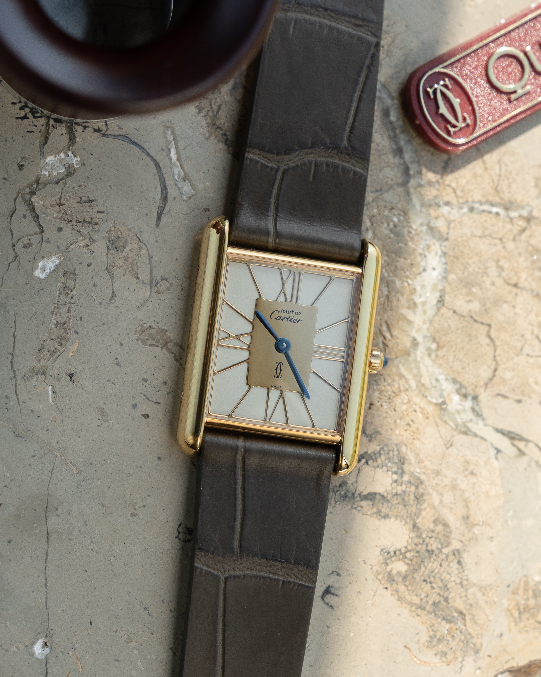 Cartier Must Tank open work numeral dial- ref no.6- LM size