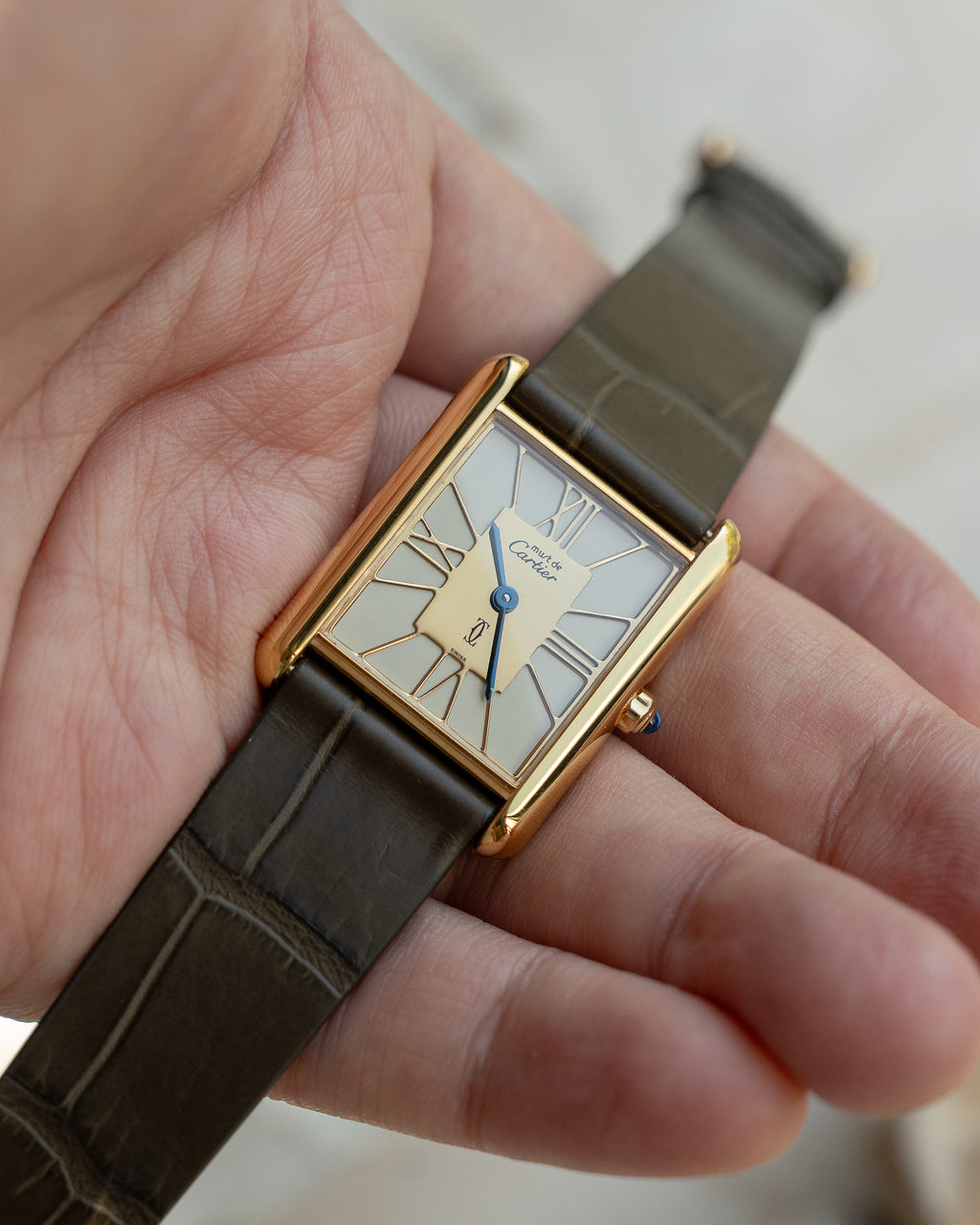 Cartier Must Tank open work numeral dial- ref no.6- LM size