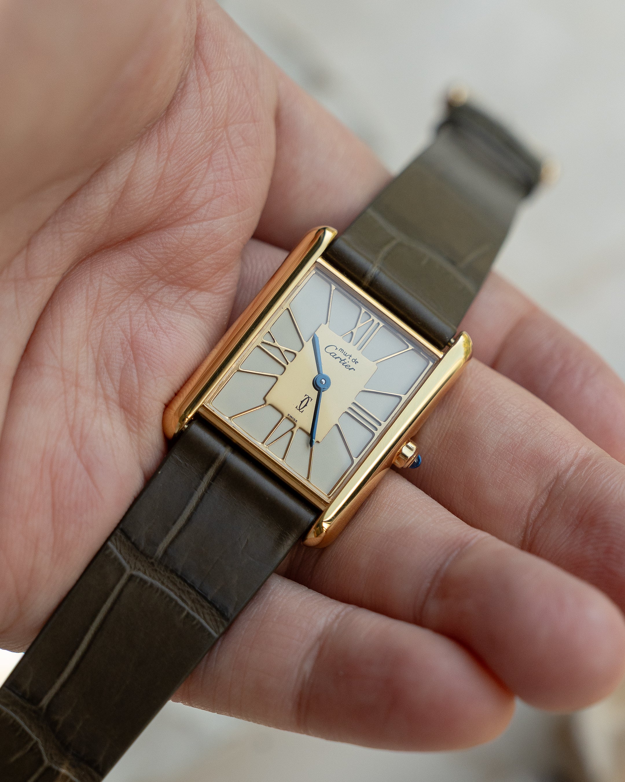 Cartier Must Tank open work numeral dial- ref no.6- LM size