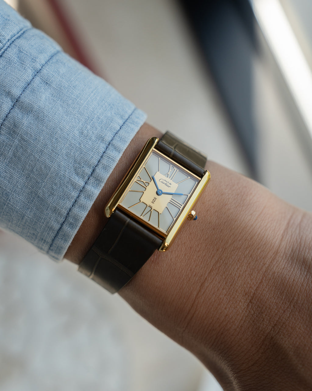 Cartier Must Tank open work numeral dial- ref no.6- LM size