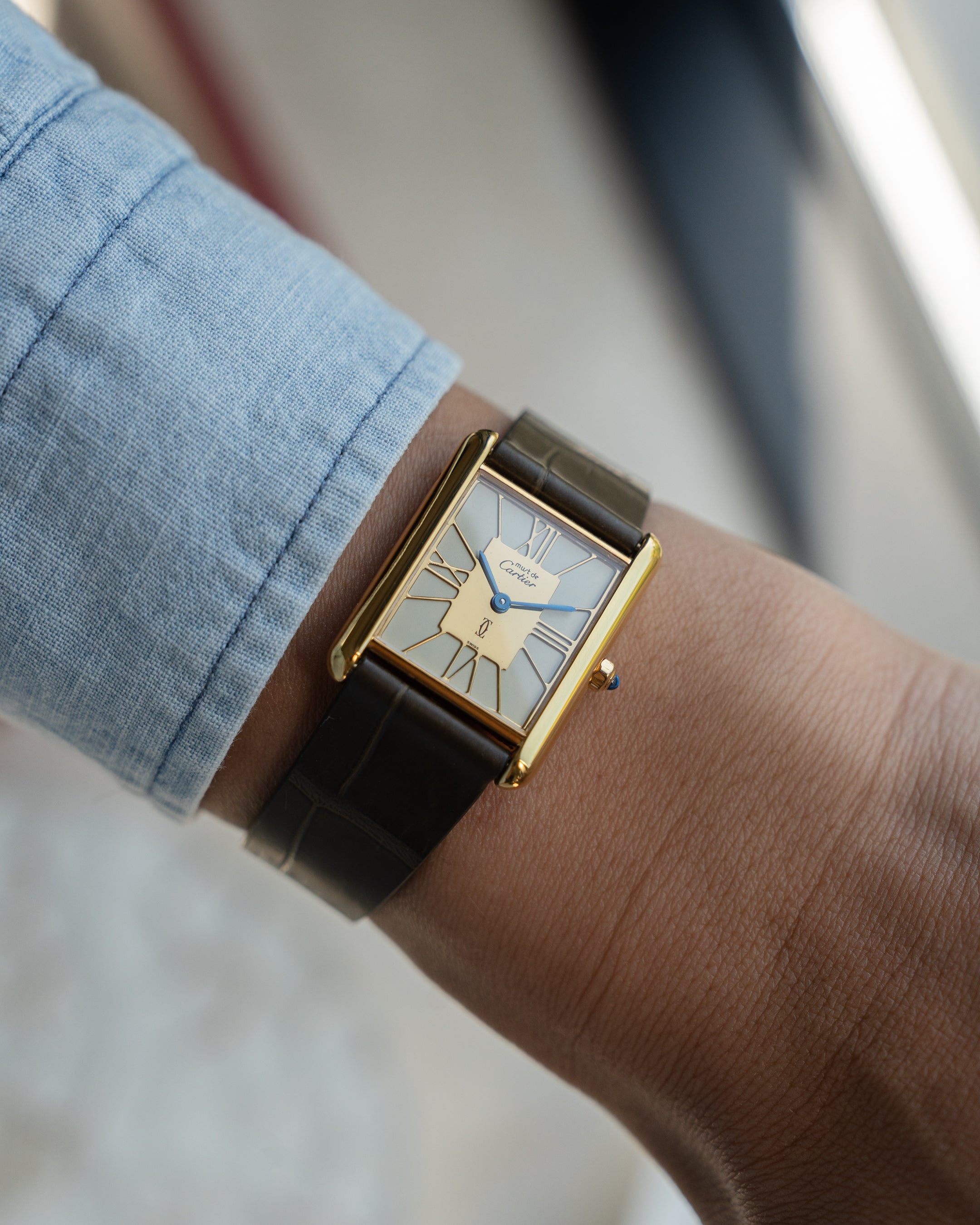 Cartier Must Tank open work numeral dial- ref no.6- LM size