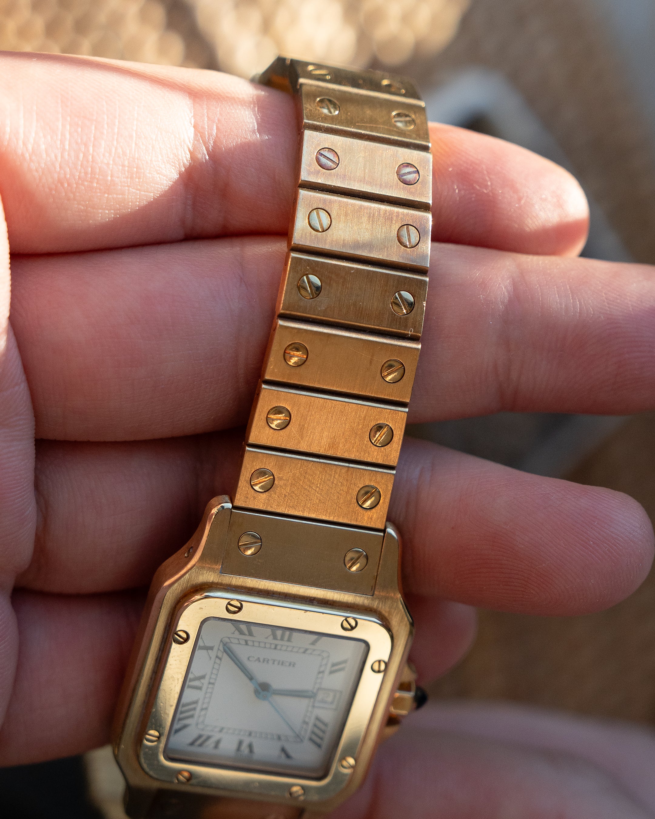 Santos de Cartier “Or Massif” - ref 2964 full gold - MM size -automatic movement - box&papers