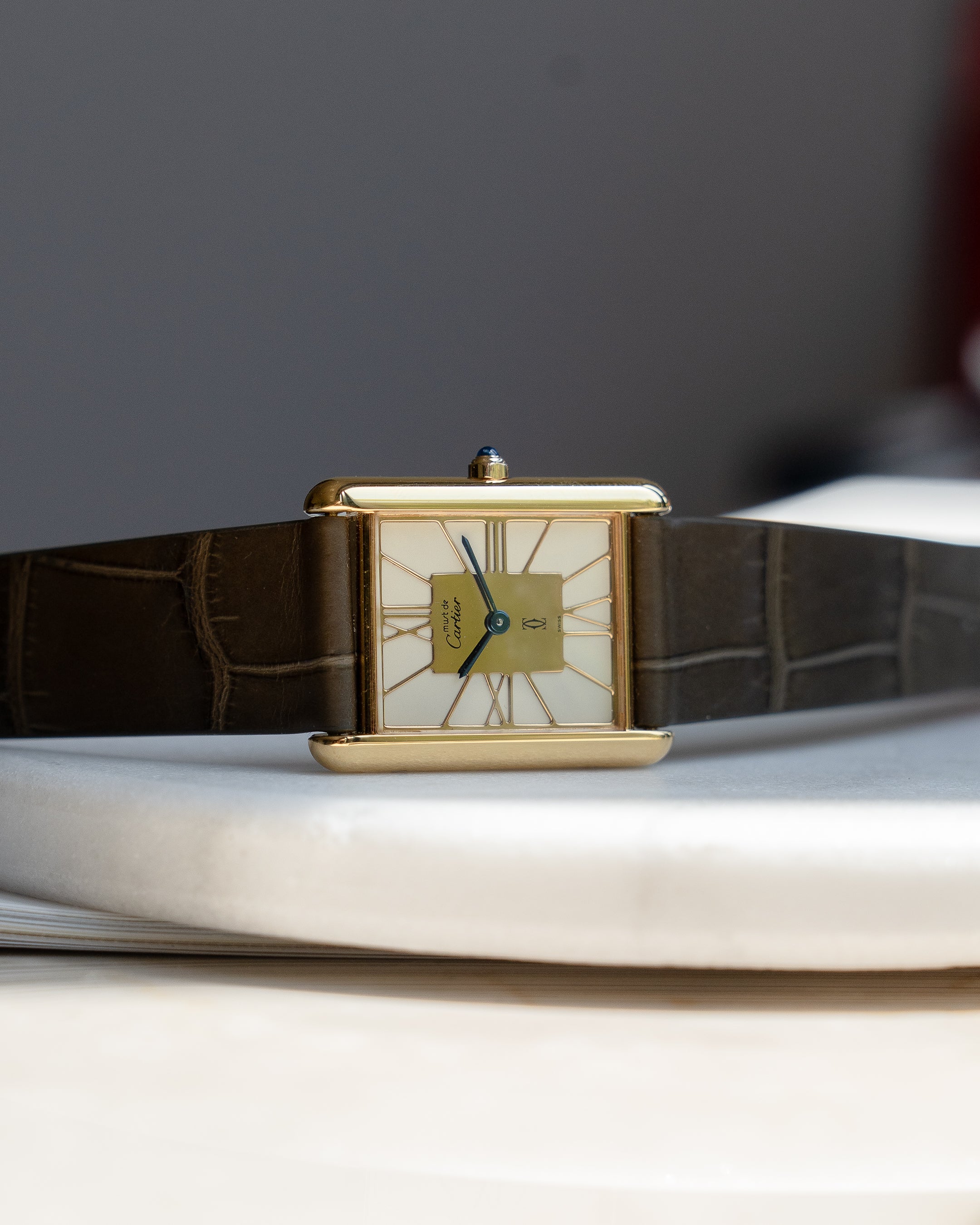 Cartier Must Tank open work numeral dial- ref no.6- LM size