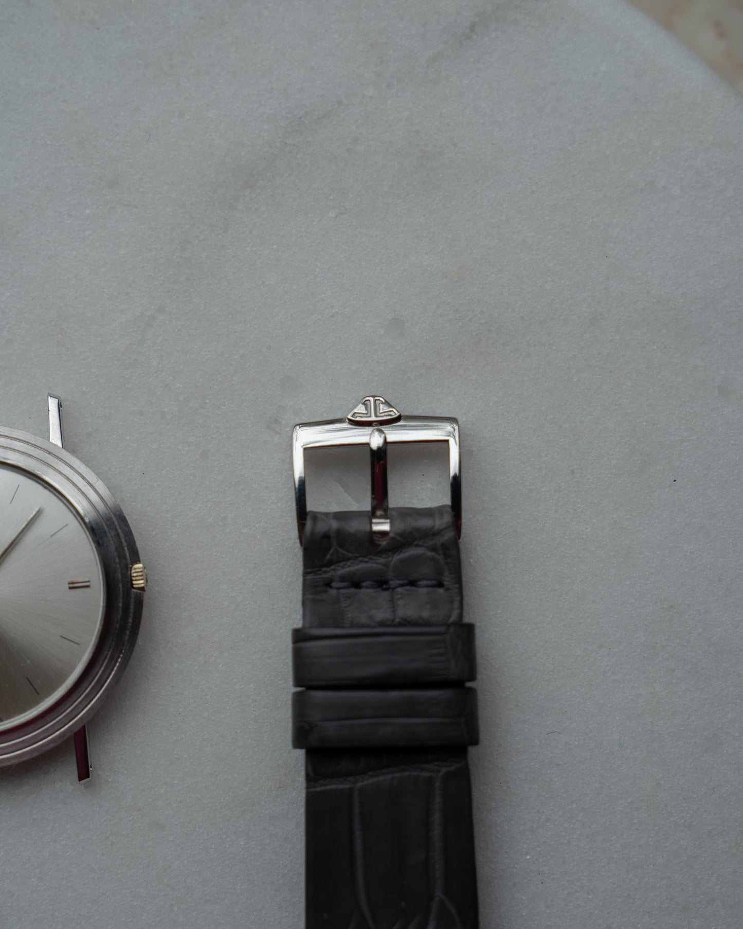 Jaeger-LeCoultre White Gold Ultra thin dress watch, Caliber P838 from 1970's