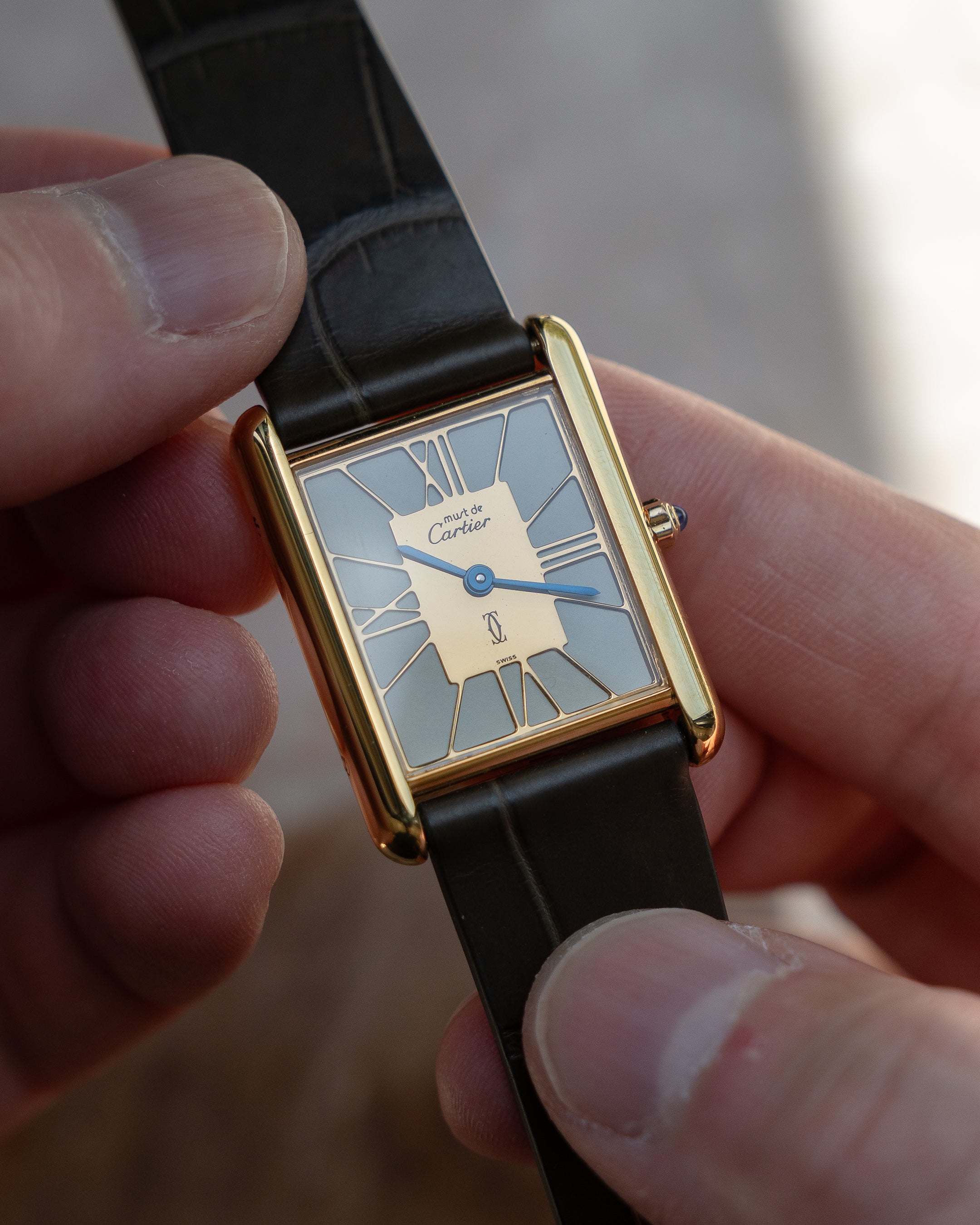 Cartier Must Tank open work numeral dial- ref no.6- LM size
