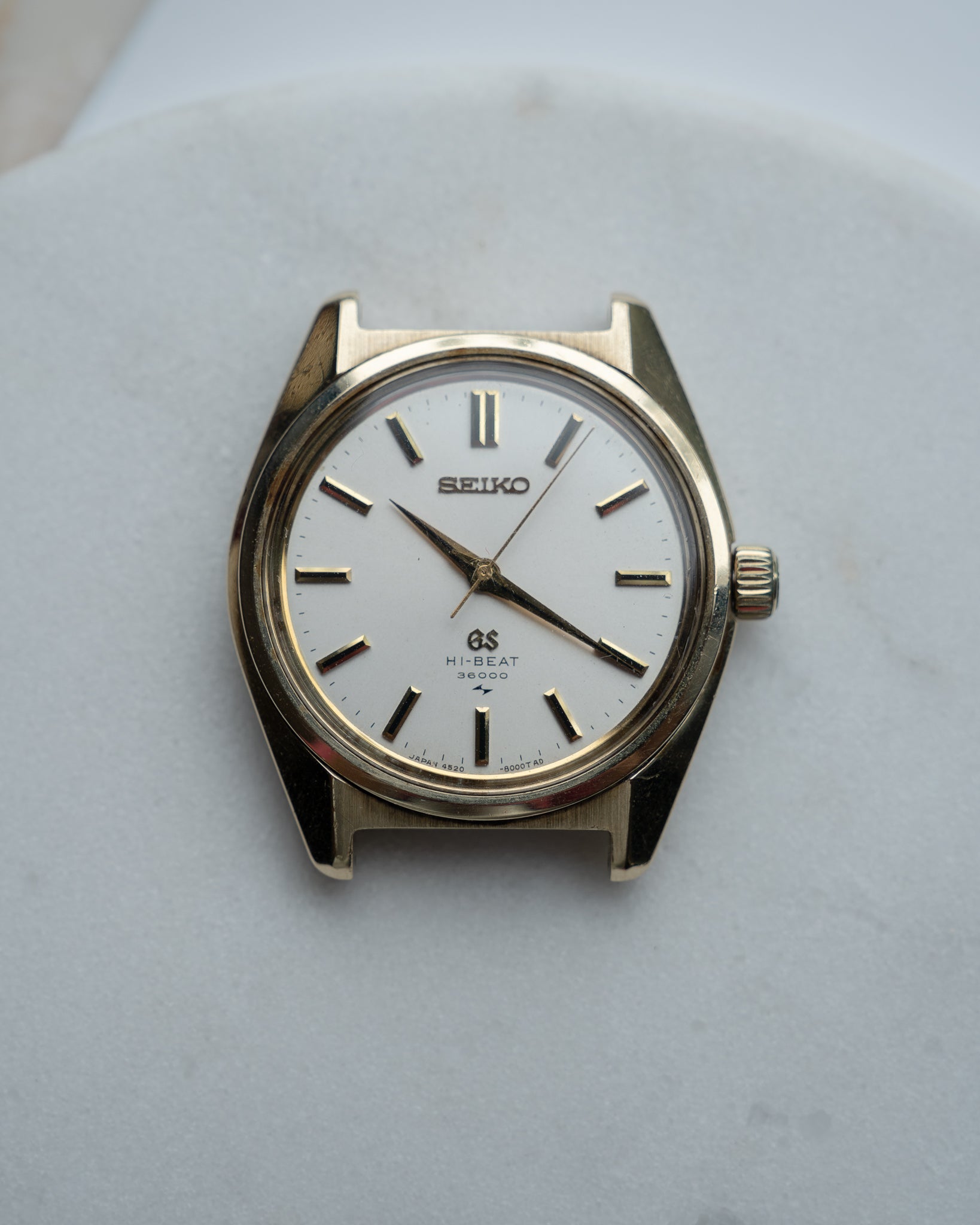 Grand Seiko 4520-8000 cap gold January 1971 – Special Dial