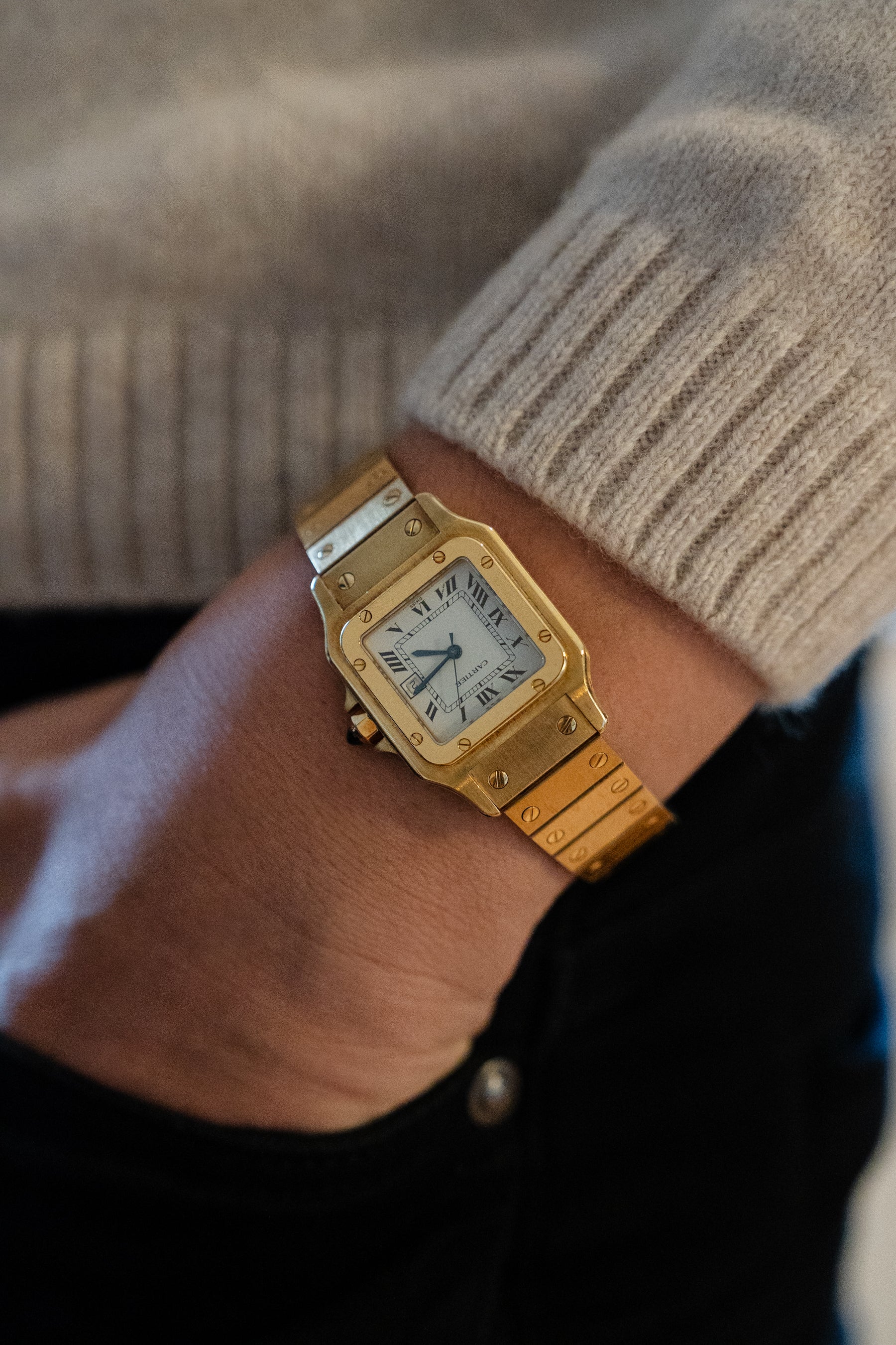 Cartier deals santos gold