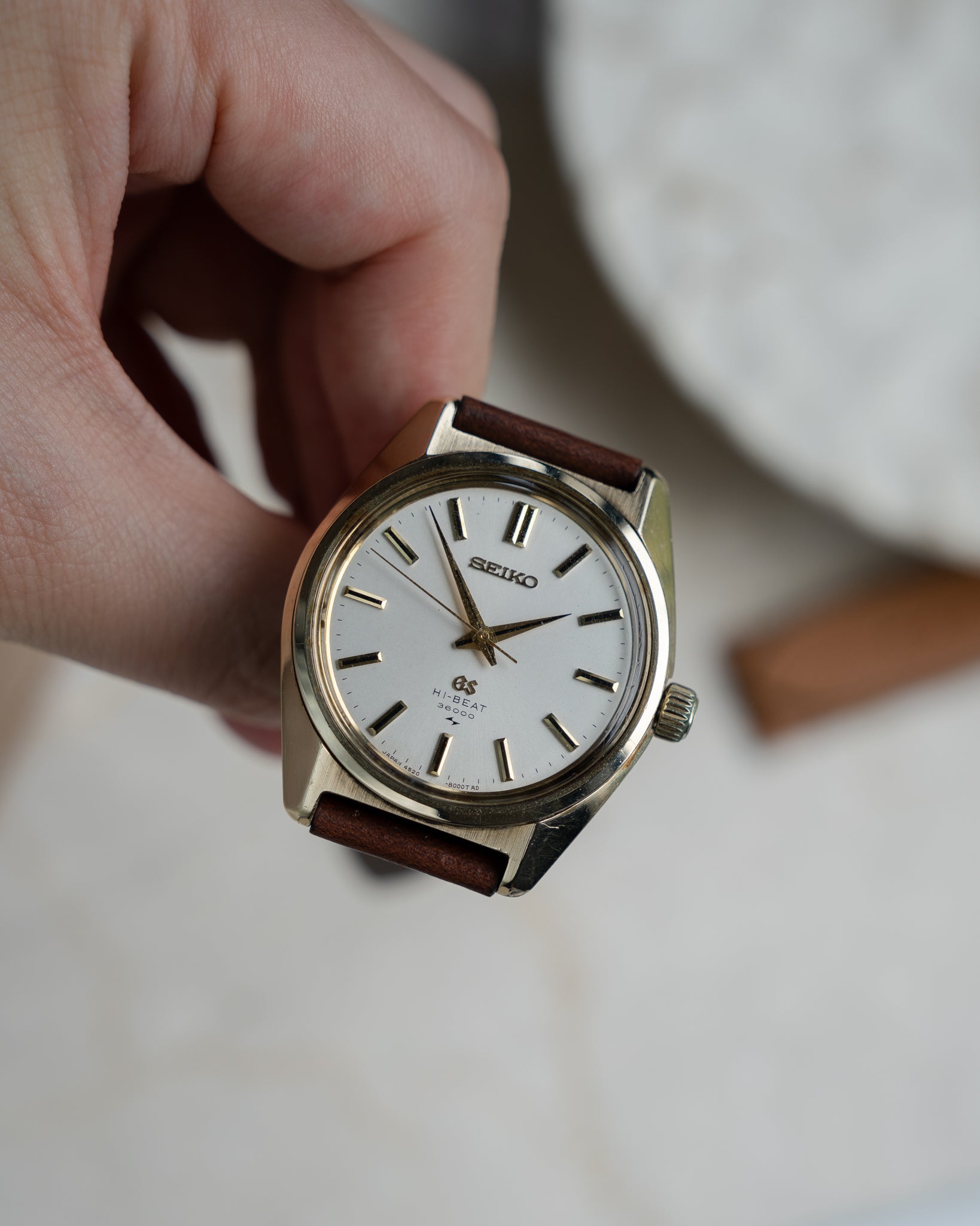 Grand Seiko 4520-8000 cap gold January 1971 – Special Dial