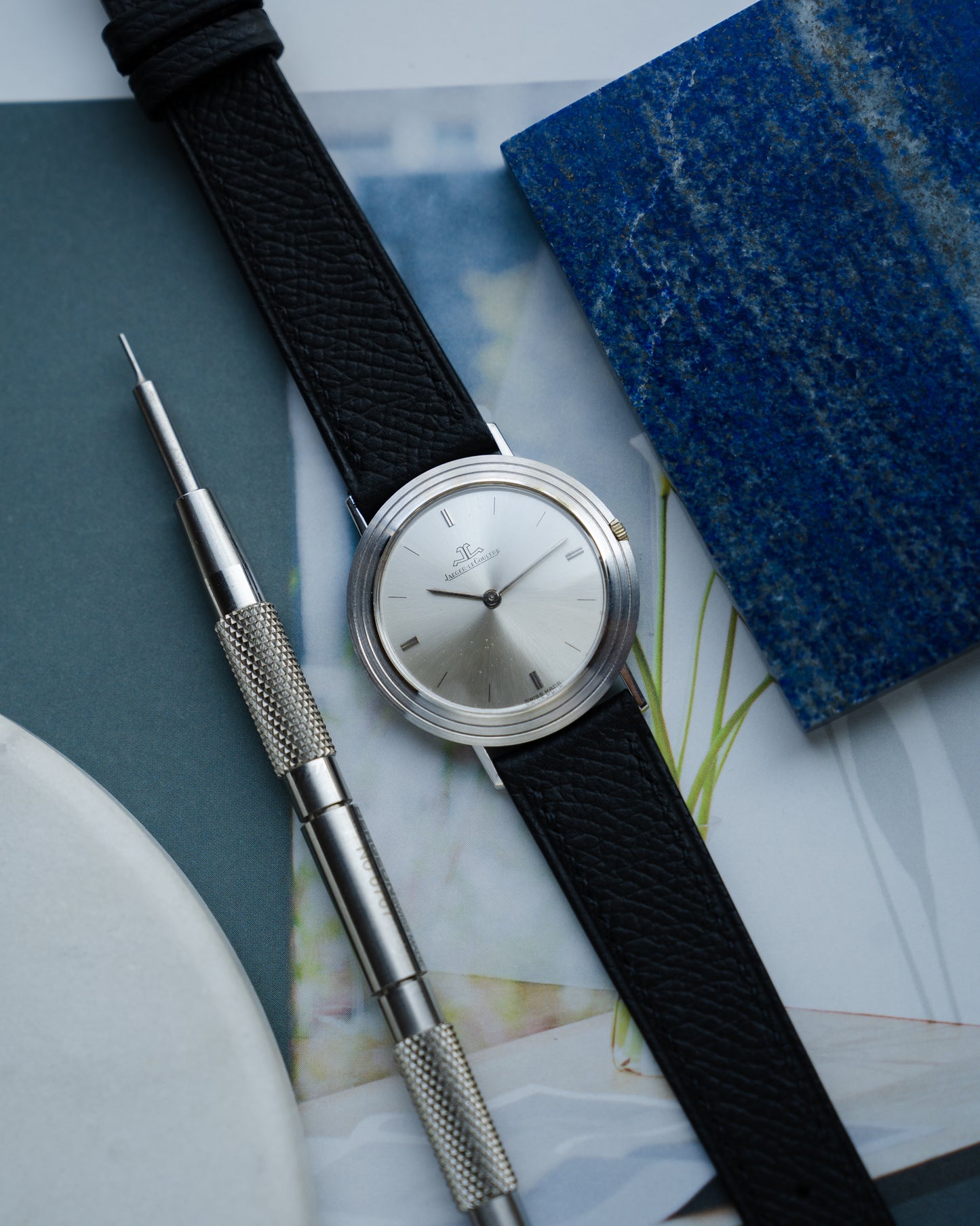 Jaeger-LeCoultre White Gold Ultra thin dress watch, Caliber P838 from 1970's