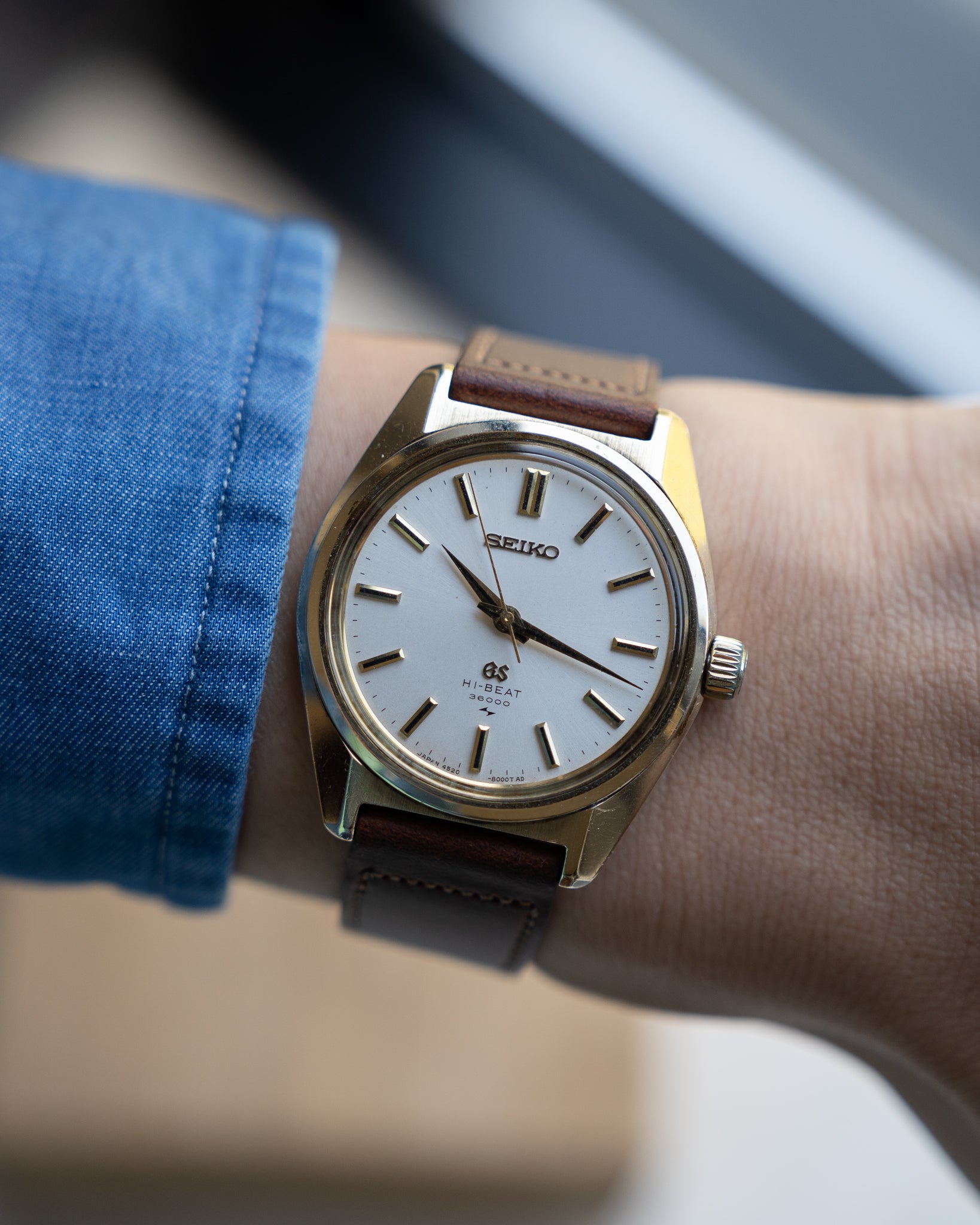 Grand Seiko 4520-8000 cap gold January 1971