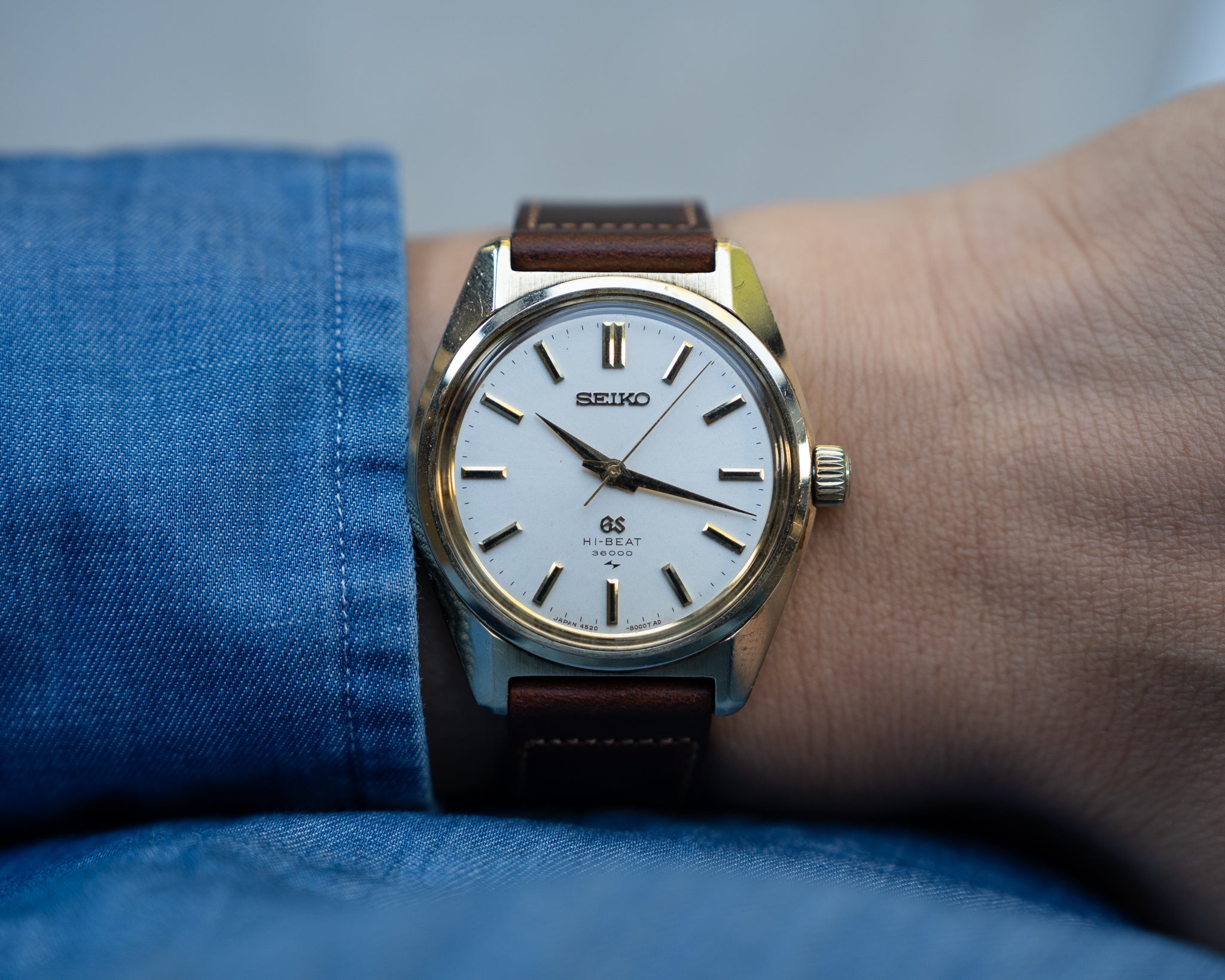 Grand Seiko 4520-8000 cap gold January 1971