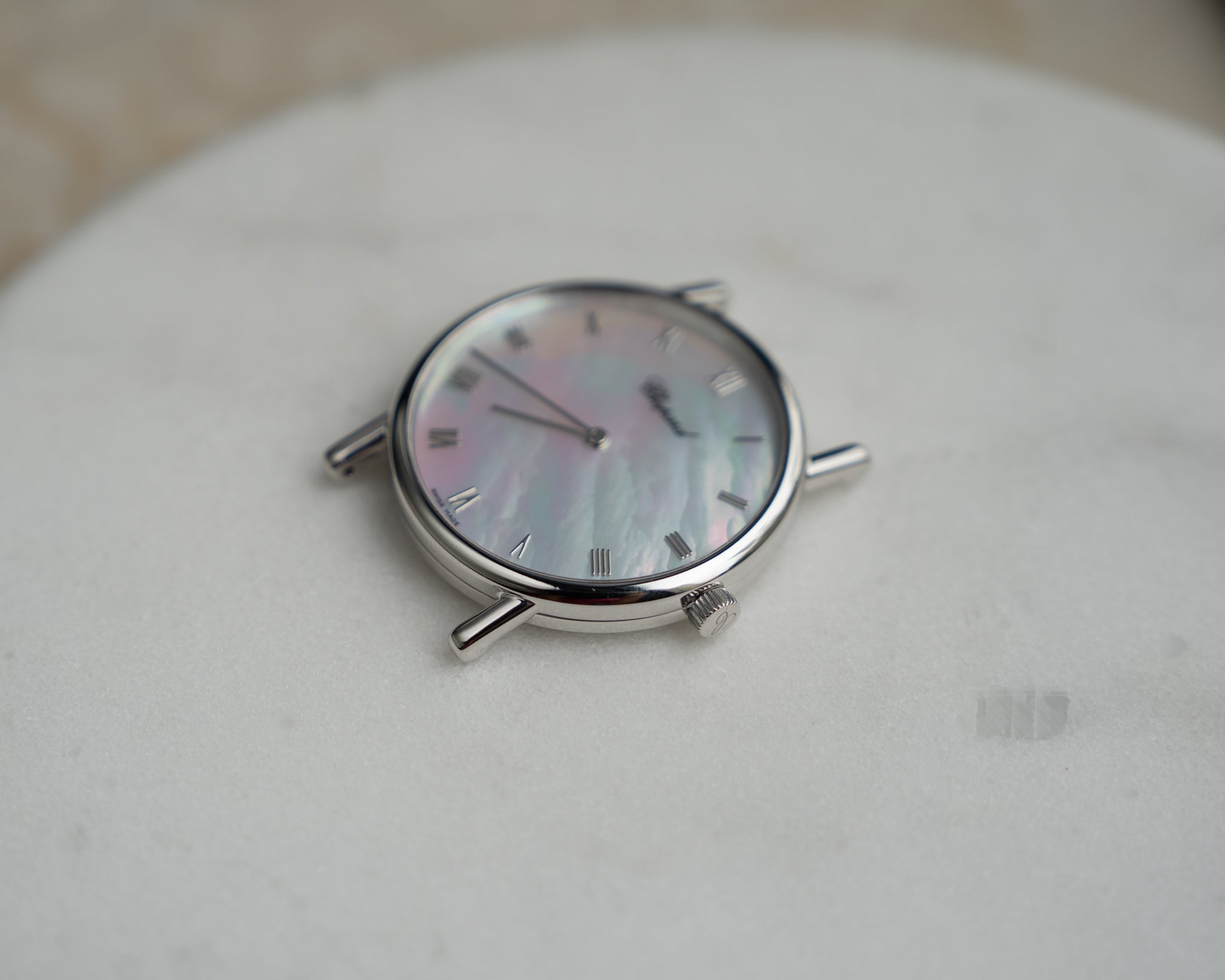Chopard dress watch in White Gold with Mother of Pearl dial, manual wind movement