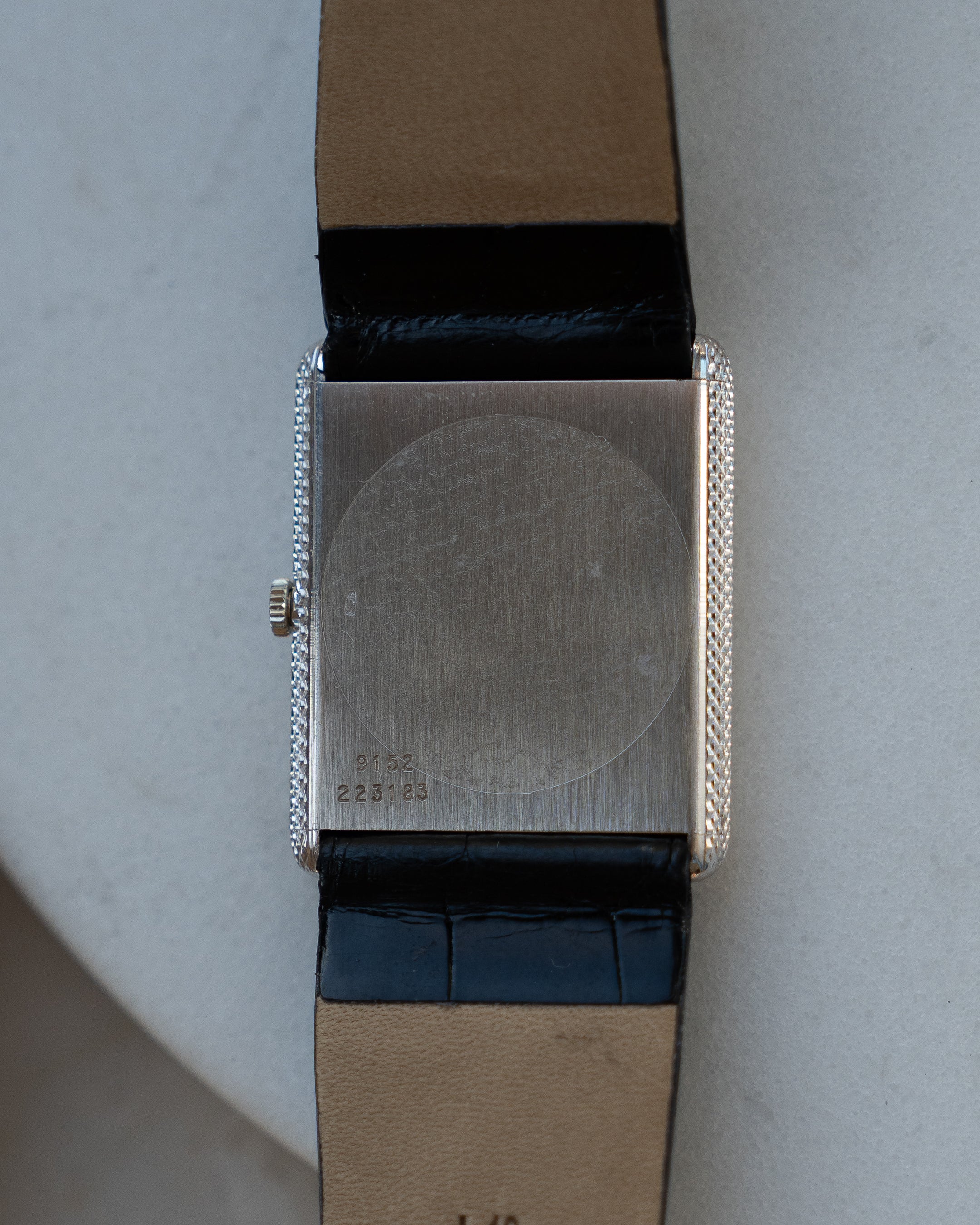 Piaget Protocole ref 9152, Onyx dial with diamond index in white gold