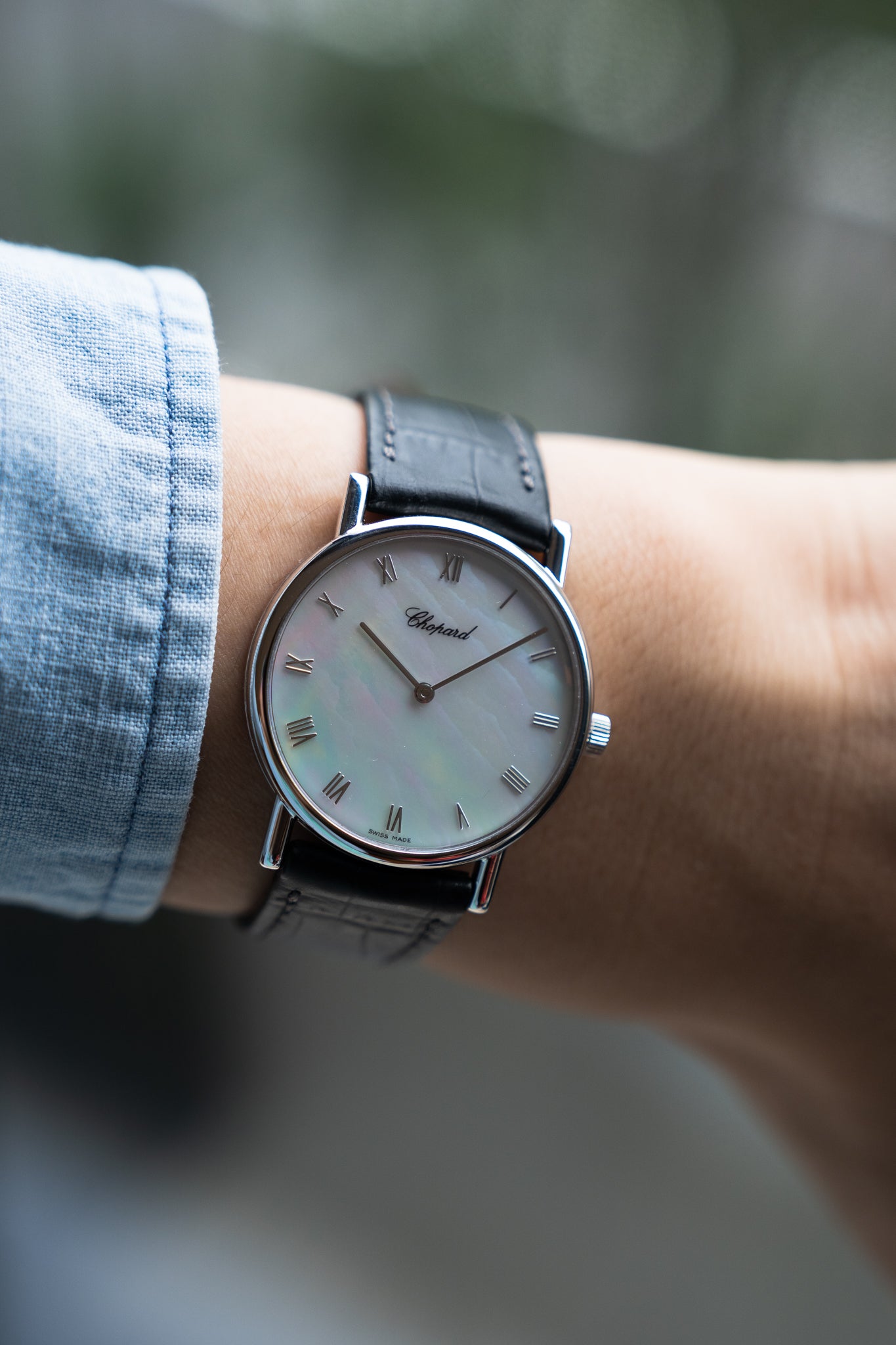 Chopard dress watch in White Gold with Mother of Pearl dial, manual wind movement