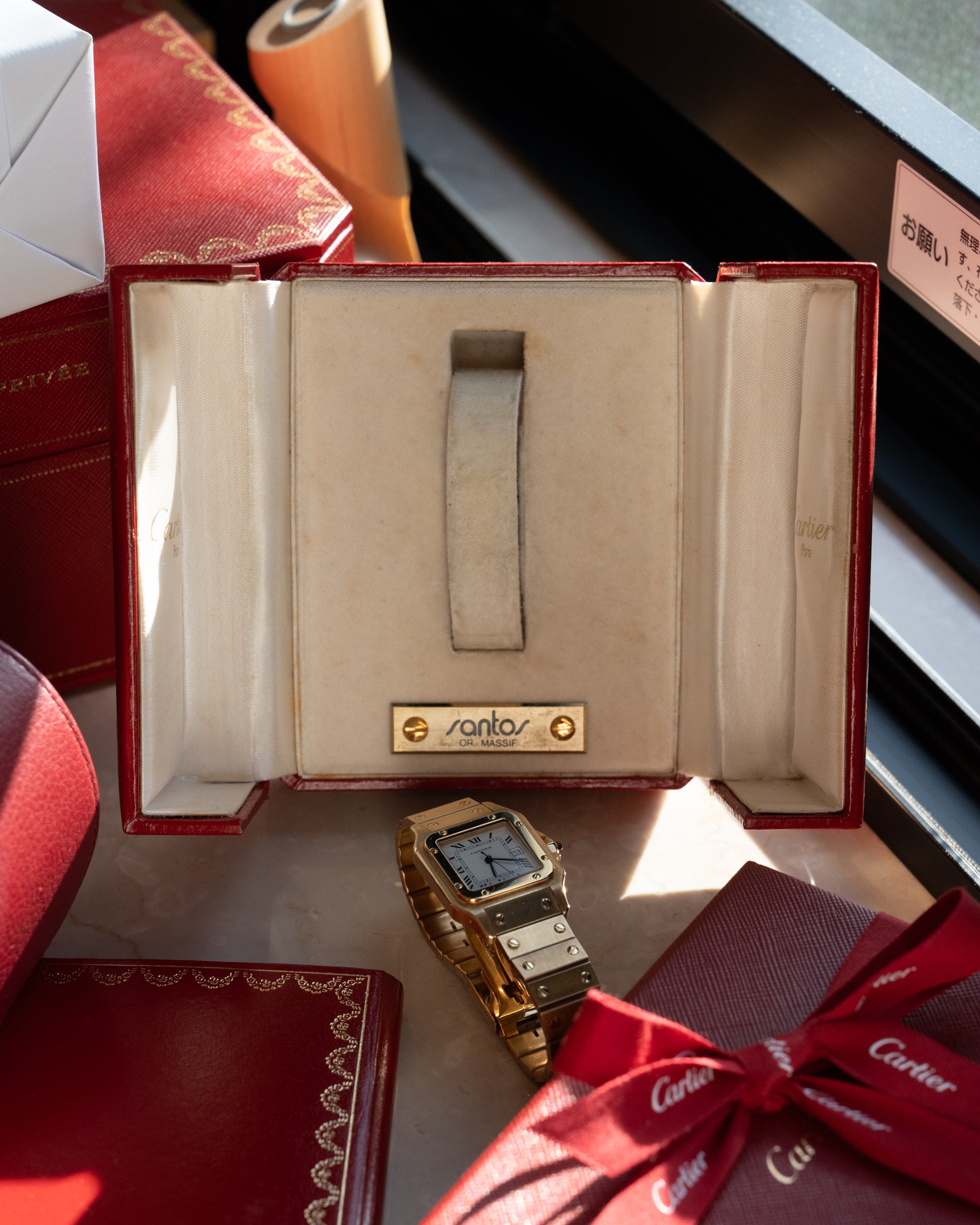Santos de Cartier “Or Massif” - ref 2964 full gold - MM size -automatic movement - box&papers