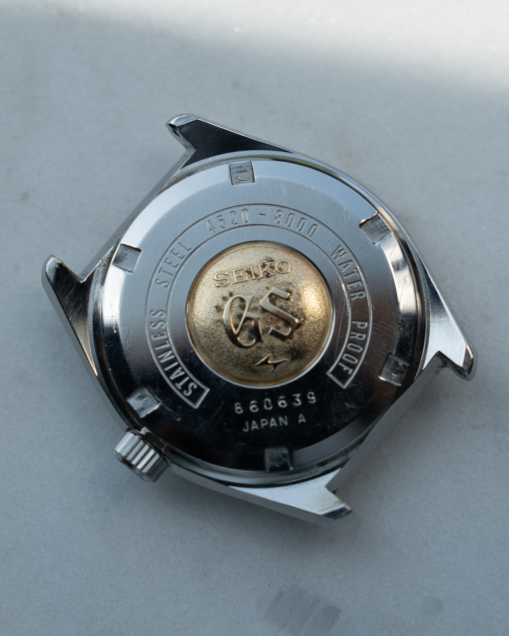 Grand Seiko 4520-8000 in steel, hibeat 1968 June