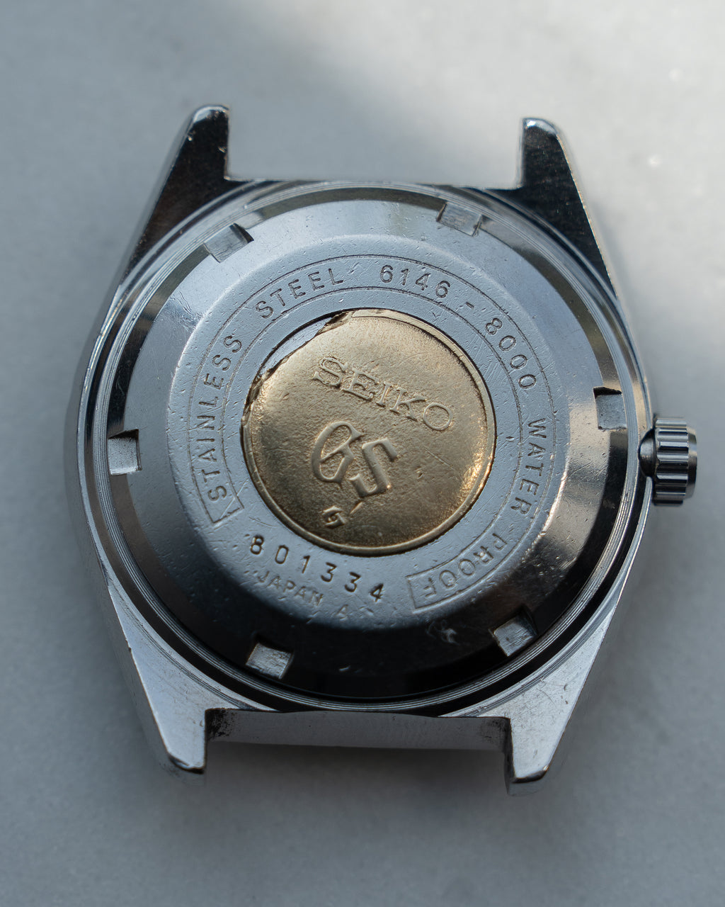 Grand Seiko 6146-8000 cross hair dial in steel, October 1968