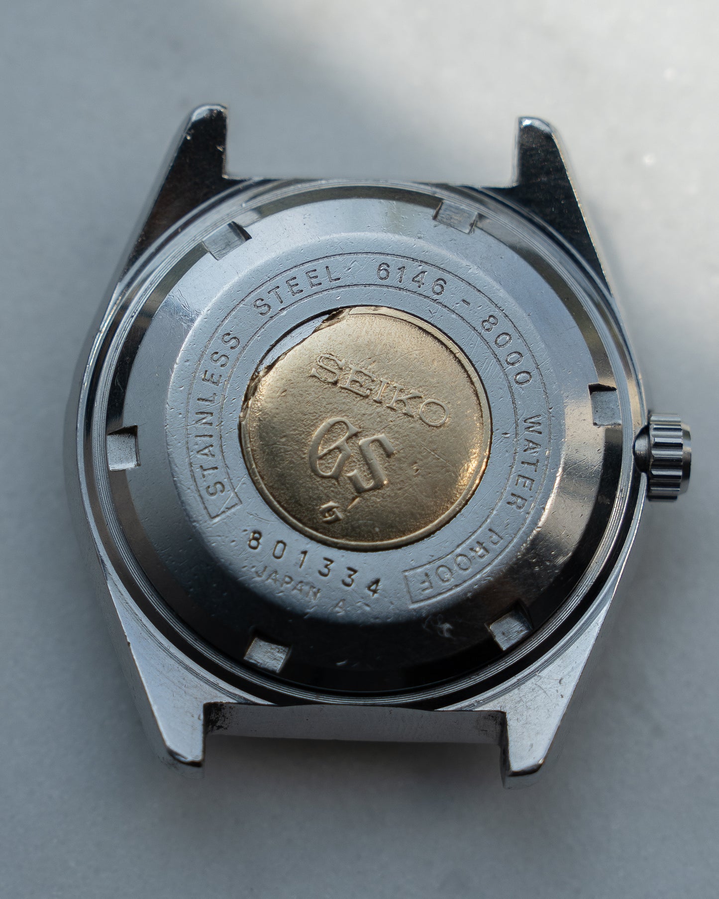 Grand Seiko 6146-8000 cross hair dial in steel, October 1968