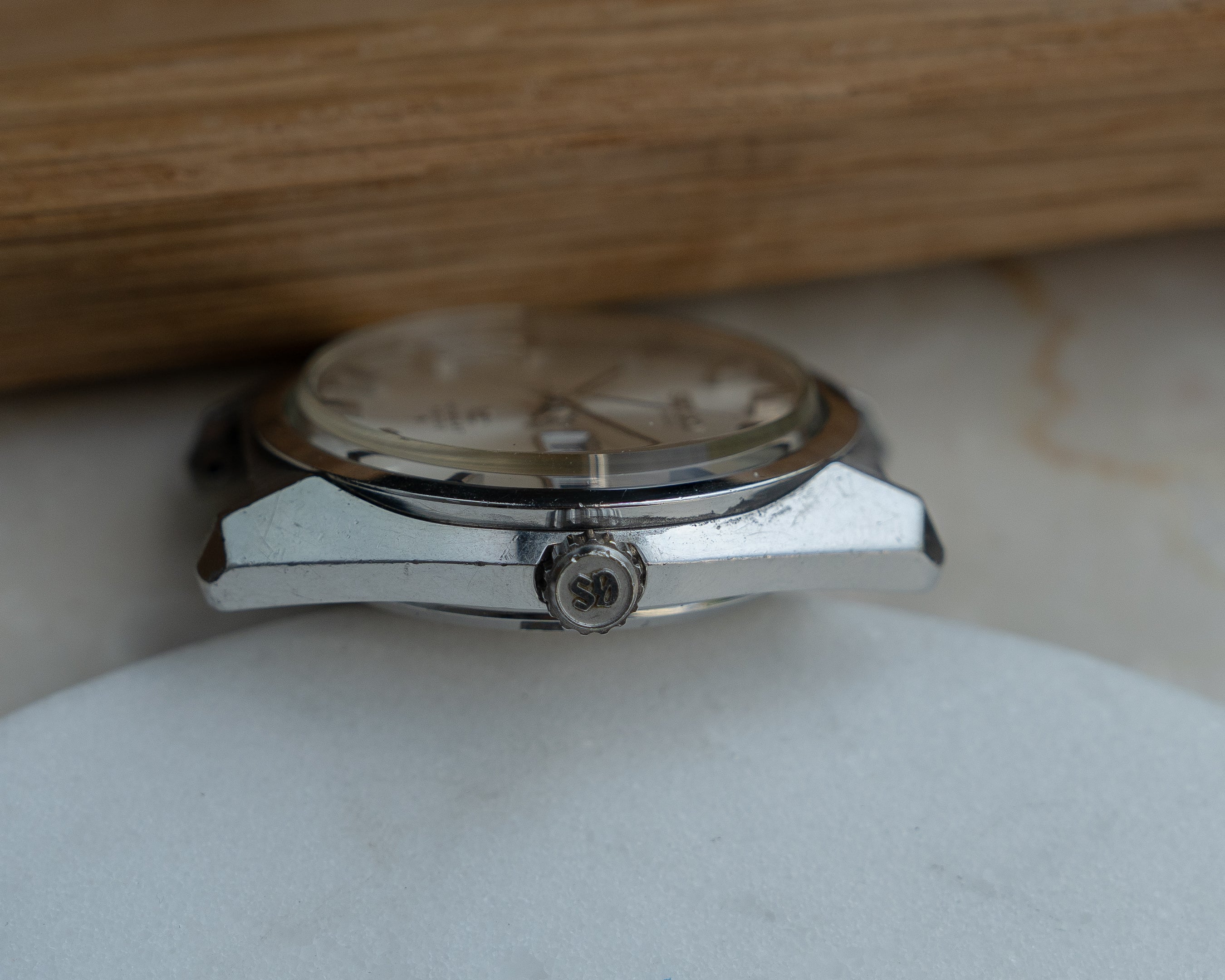 Grand Seiko 6146-8000 cross hair dial in steel, October 1968