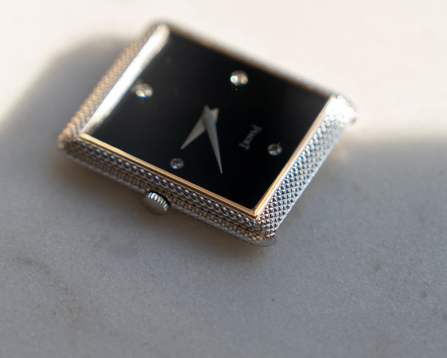 Piaget Protocole ref 9152, Onyx dial with diamond index in white gold