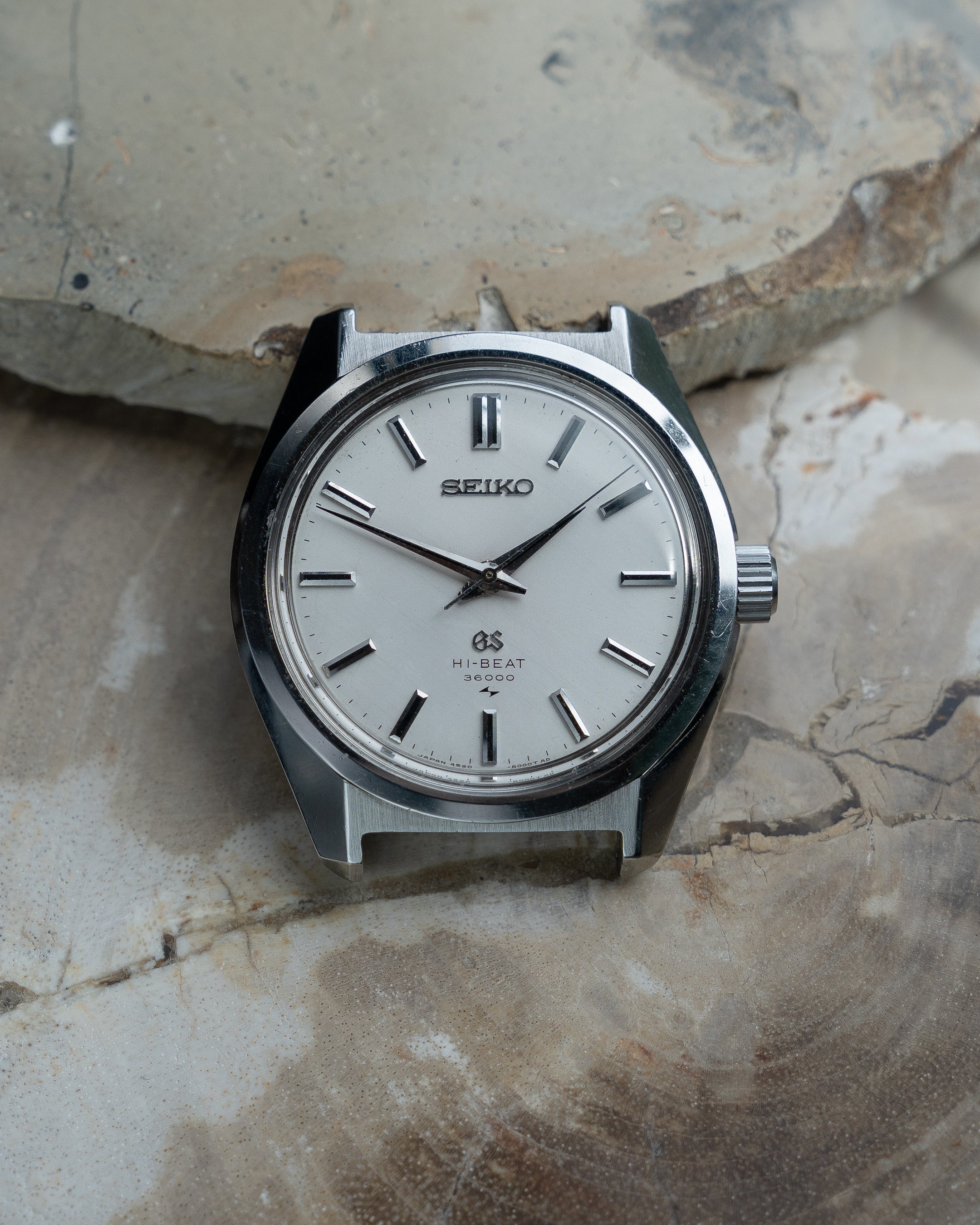Grand Seiko 4520-8000 in steel, hibeat 1968 June