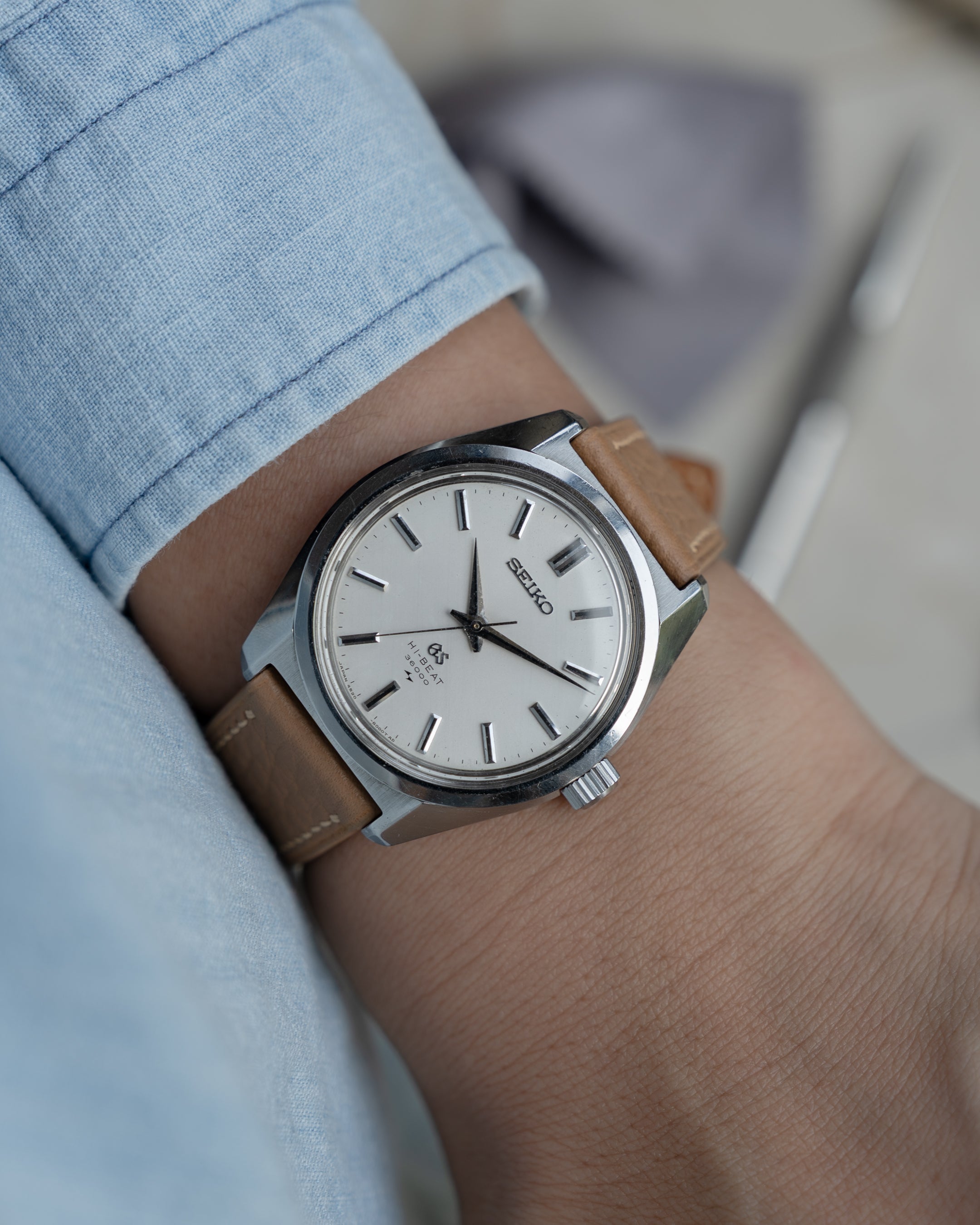 Grand Seiko 4520-8000 in steel, hibeat 1968 June
