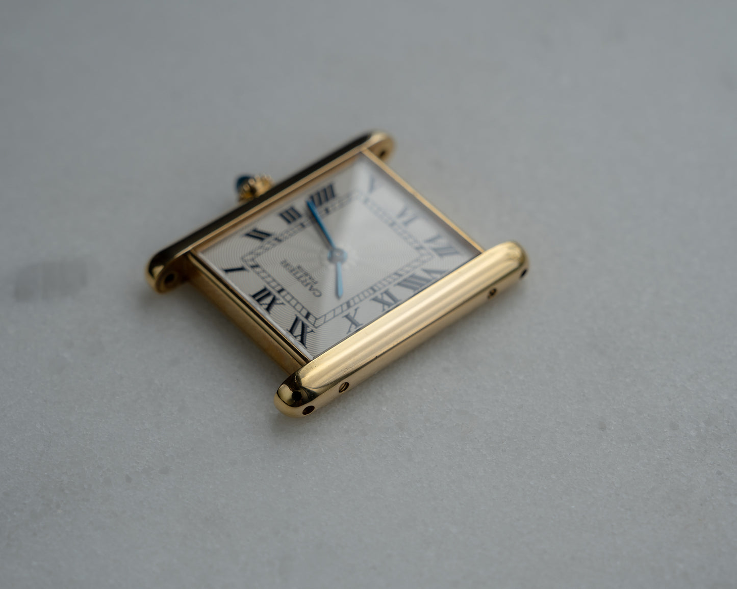 Cartier Tank Louis LM in YG, CPCP "Collection Prive" later rosette dial, full set