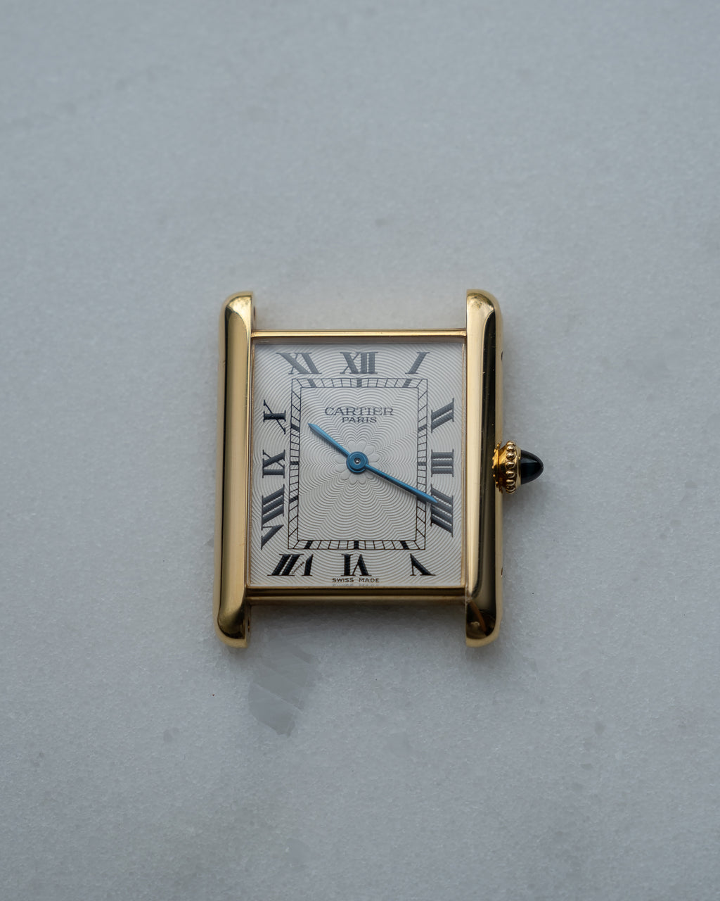 Cartier Tank Louis LM in YG, CPCP "Collection Prive" later rosette dial, full set