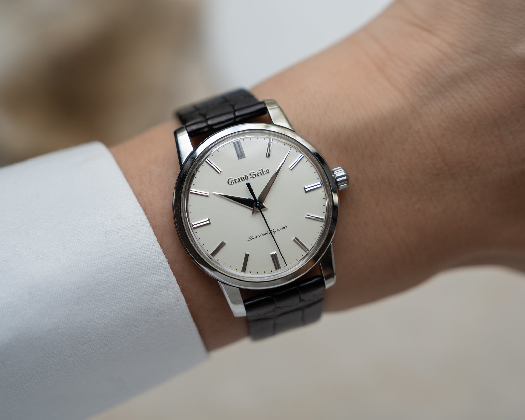 Grand Seiko SBGW033 in steel - limited edition 130th anniversary - box & papers