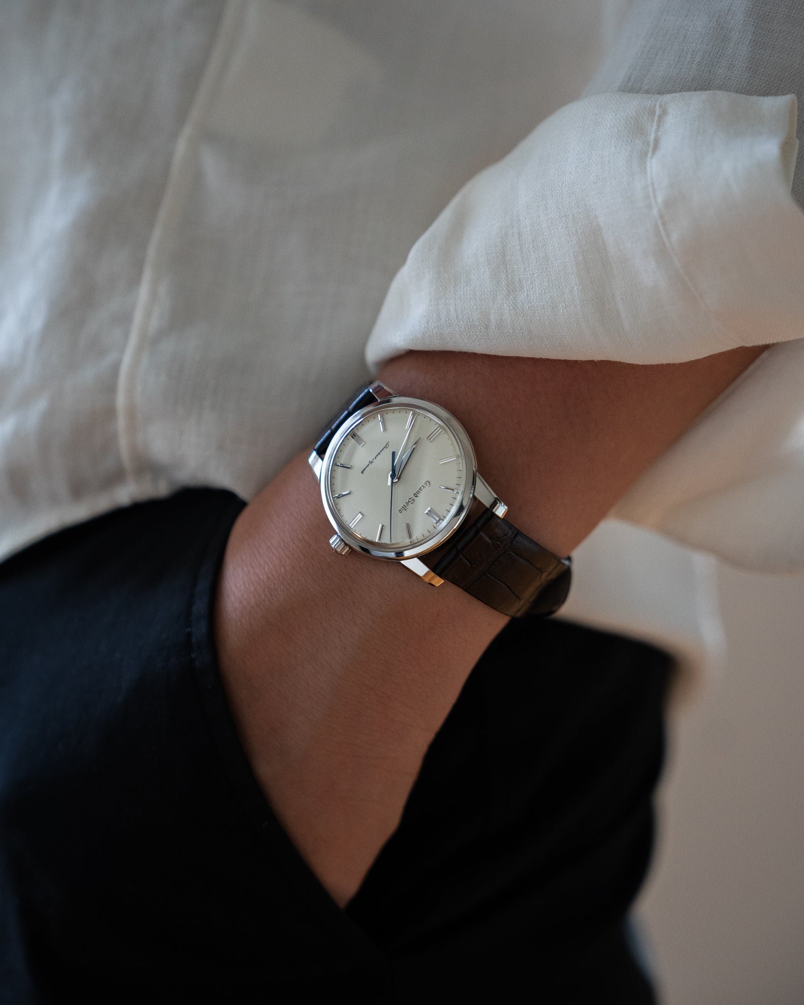 Grand Seiko SBGW033 in steel - limited edition 130th anniversary - box & papers