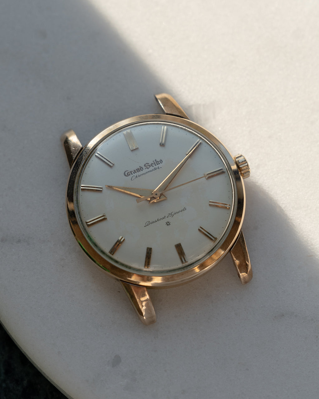 Grand Seiko First carved dial, April 1961, transitional "special dial"