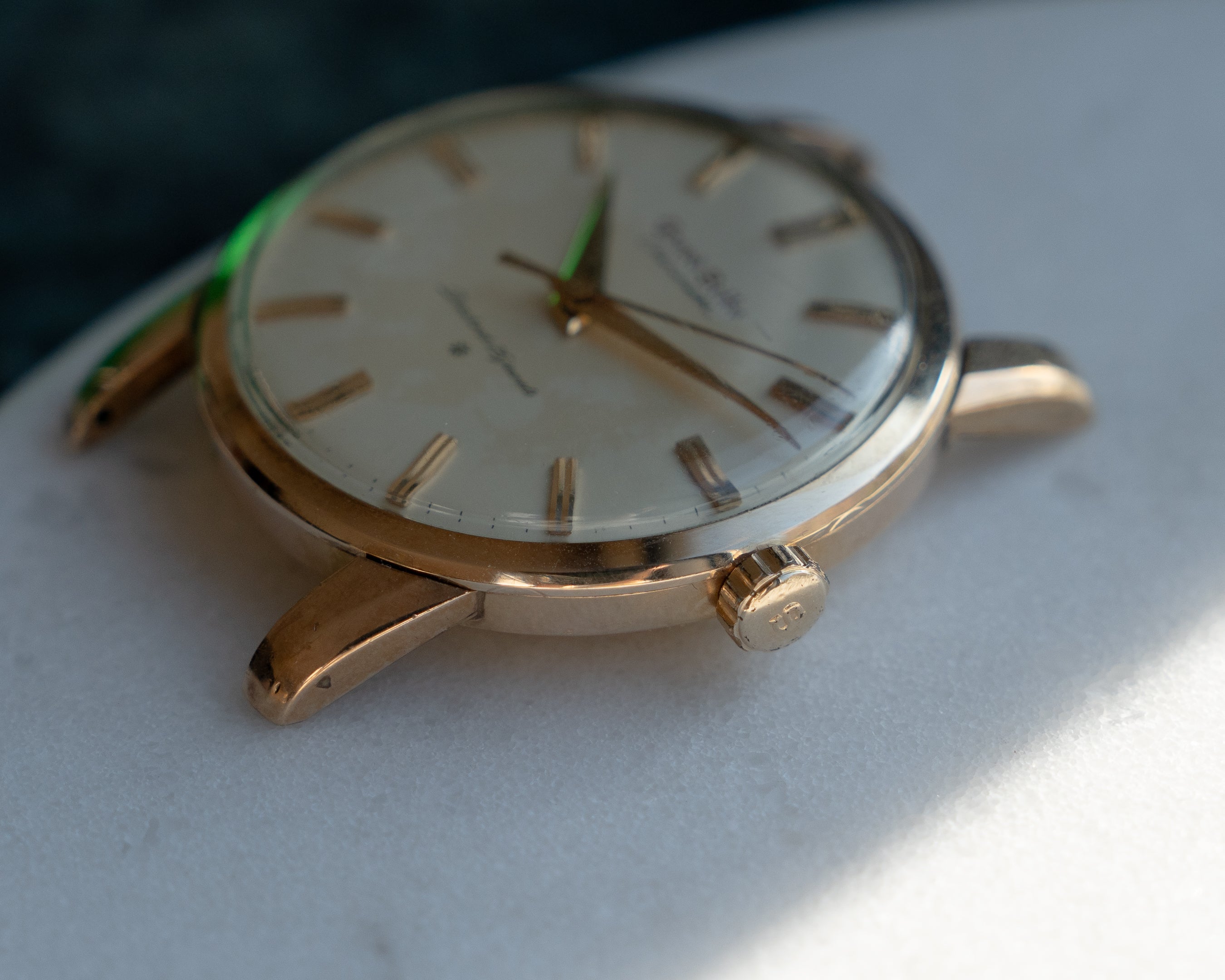 Grand Seiko First carved dial, April 1961, transitional "special dial"