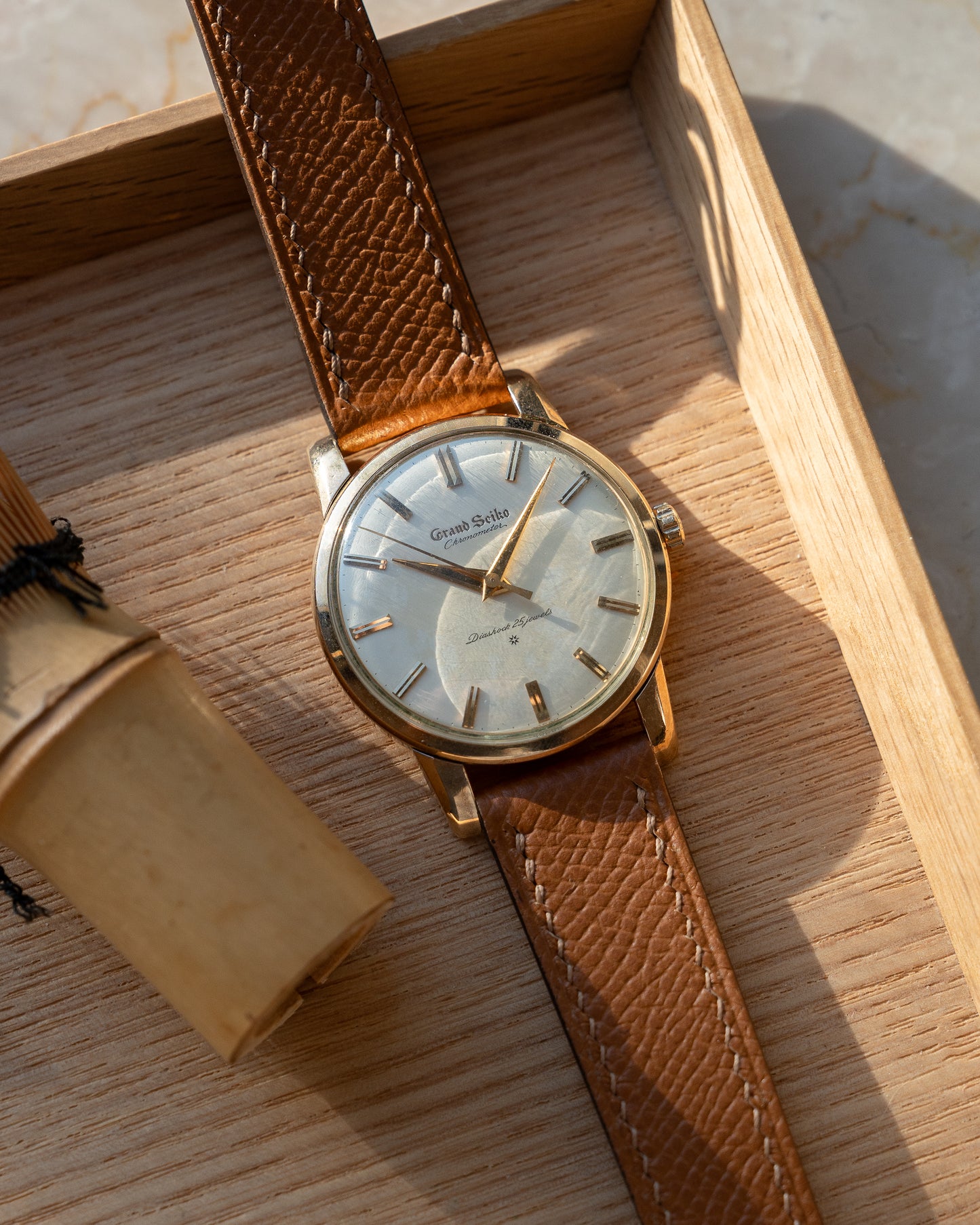 Grand Seiko First carved dial, April 1961, transitional "special dial"