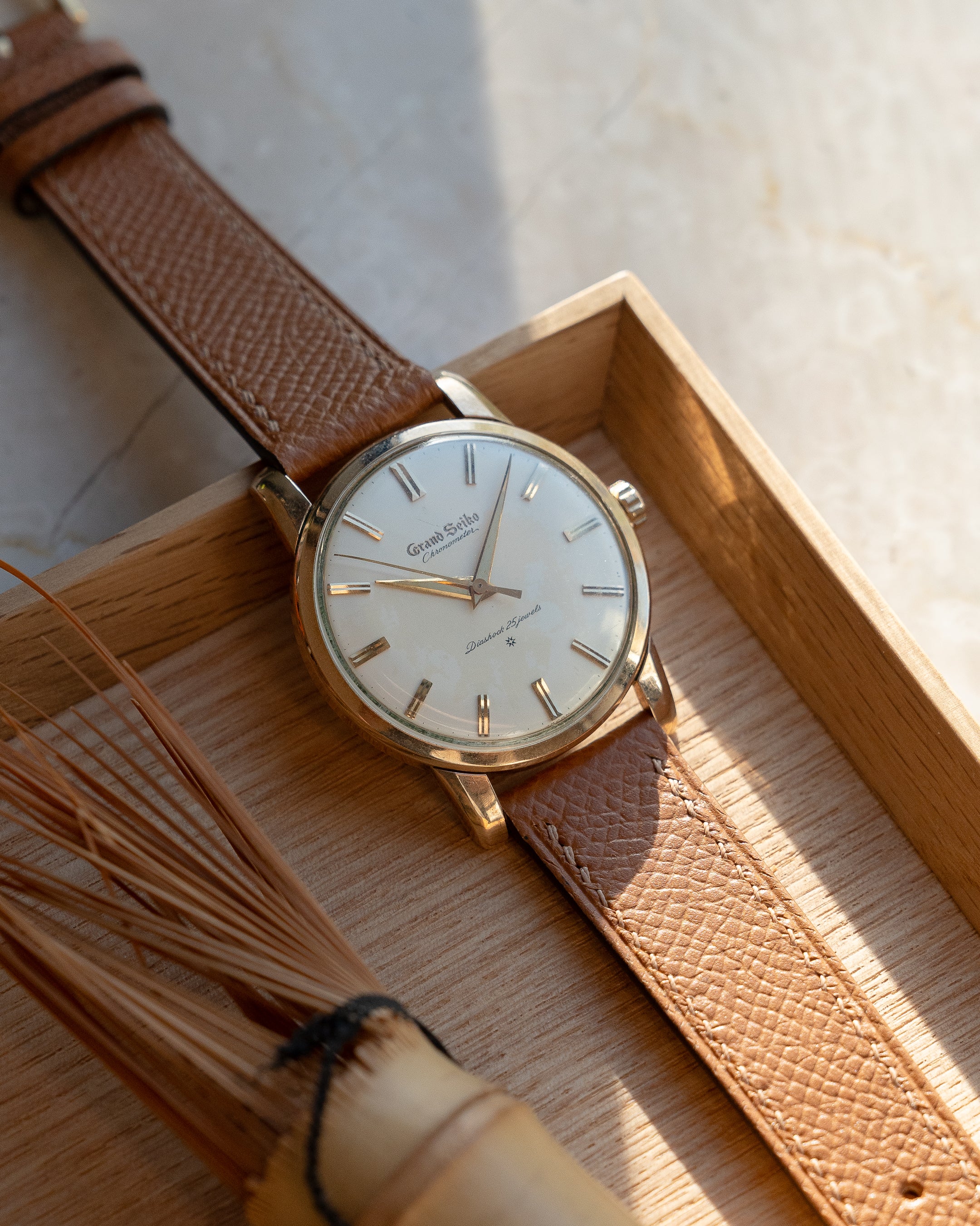 Grand Seiko First carved dial, April 1961, transitional "special dial"