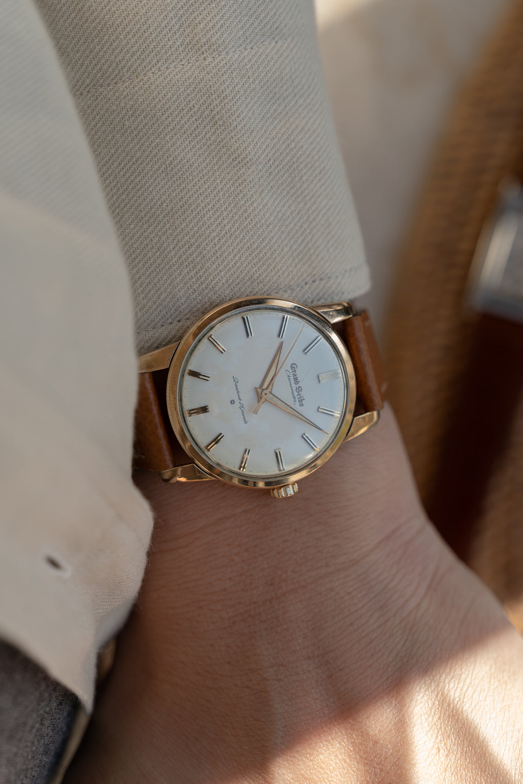 Grand Seiko First carved dial, April 1961, transitional "special dial"