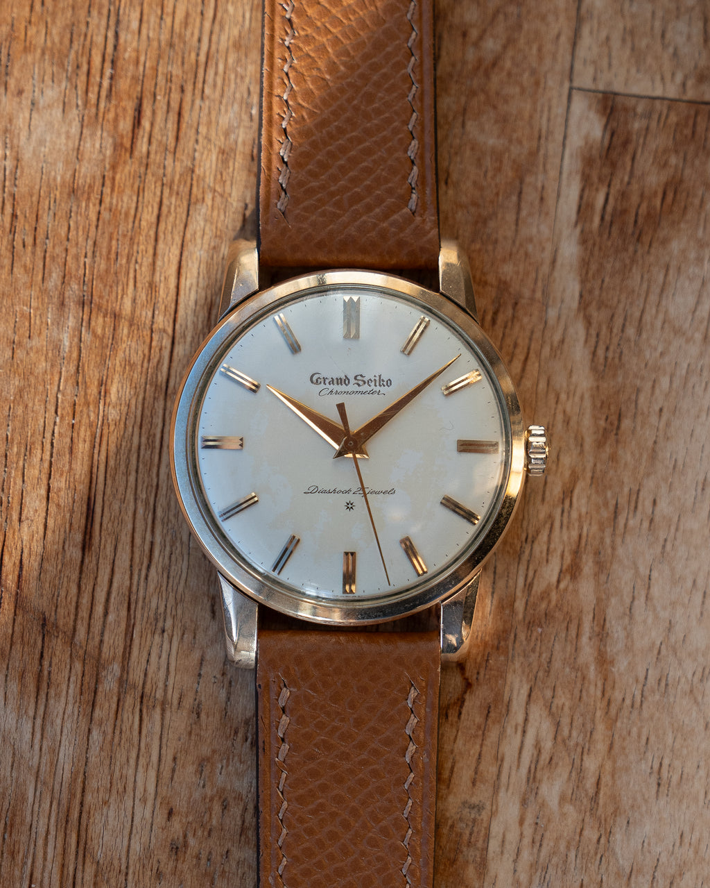 Grand Seiko First carved dial, April 1961, transitional "special dial"