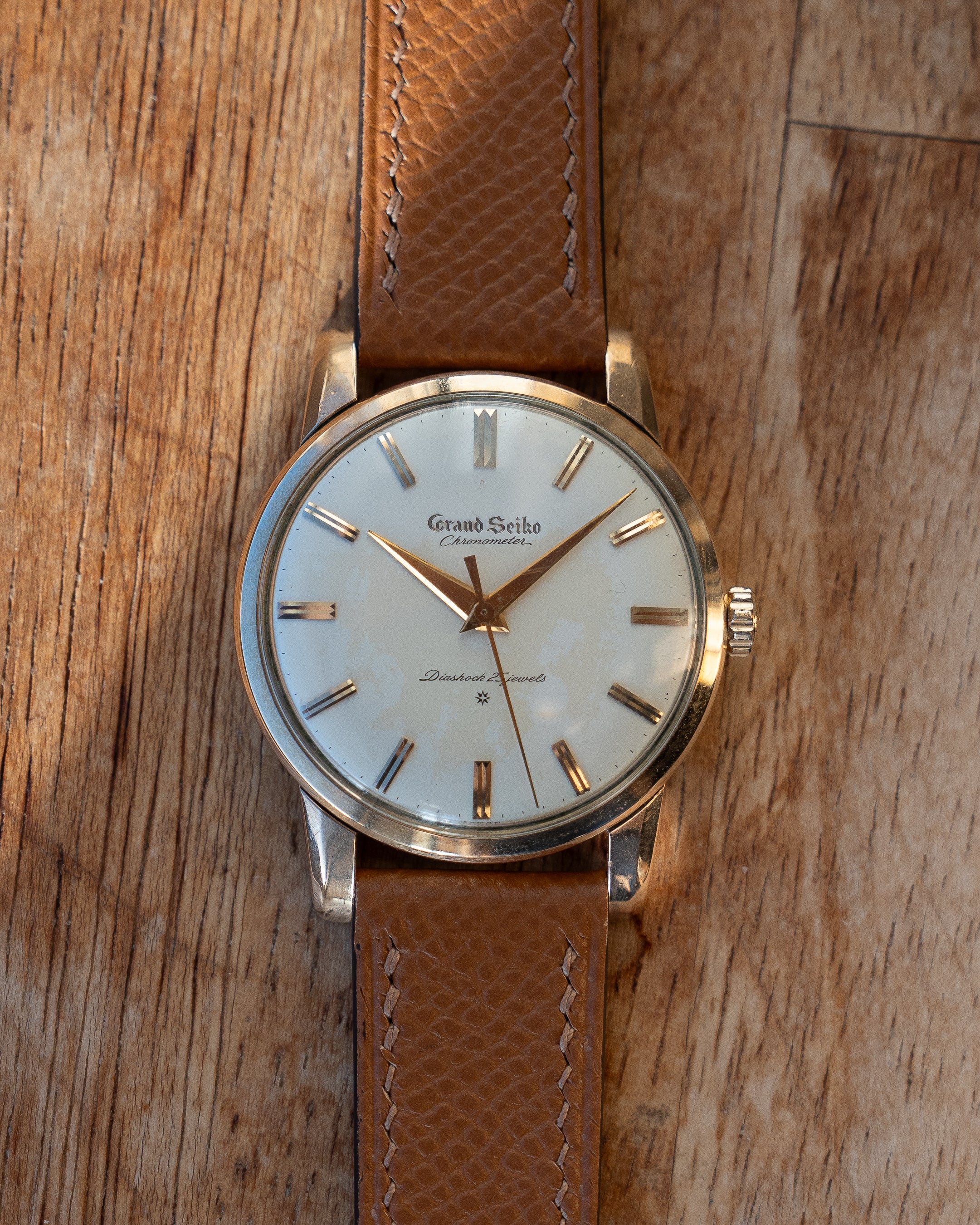 Grand Seiko First carved dial, April 1961, transitional "special dial"