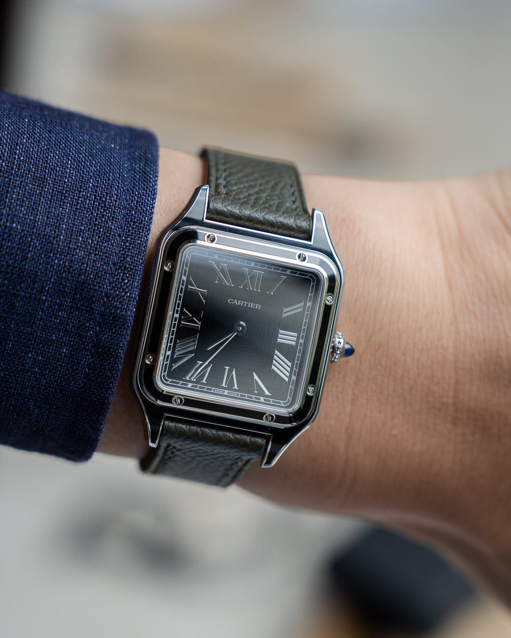 Cartier Santos Dumont WSSA0046 - black lacquer