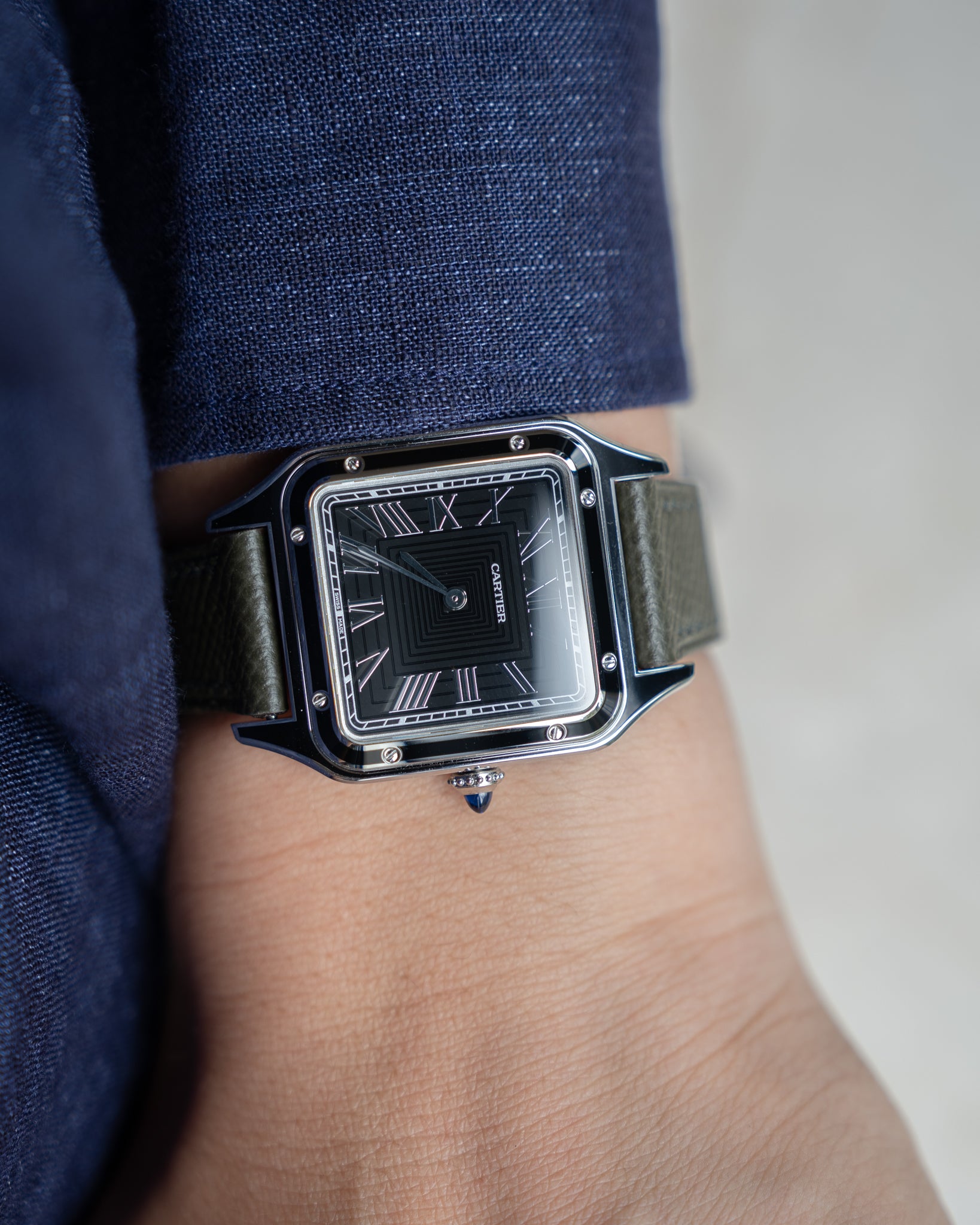 Cartier Santos Dumont WSSA0046 - black lacquer